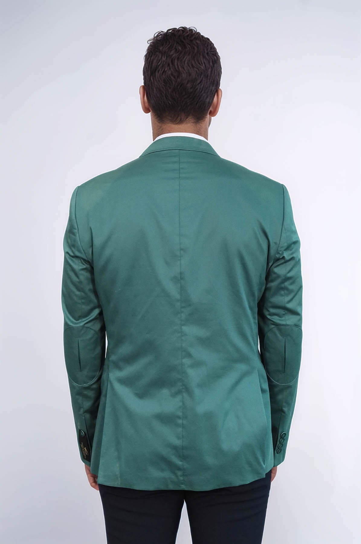 Modeled Cotton Green Blazer