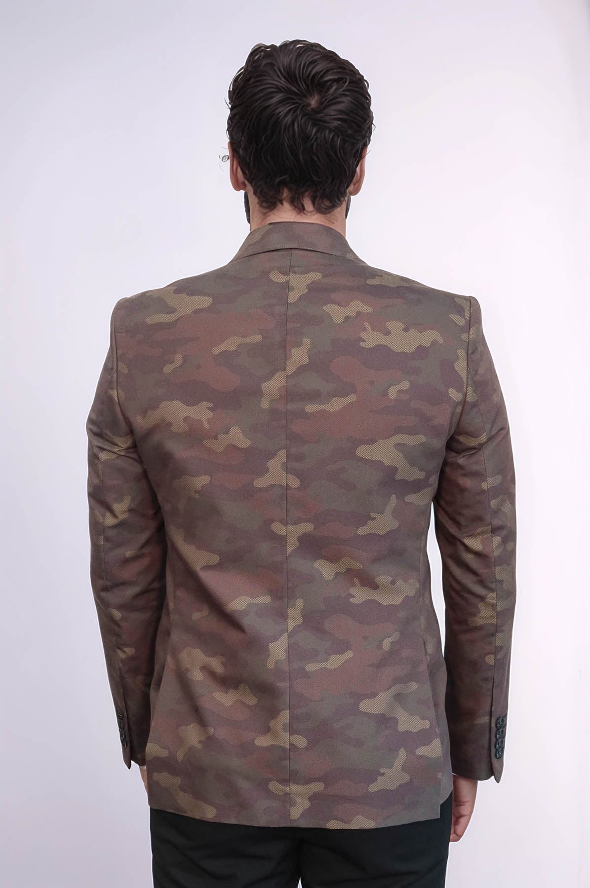 KOALA SYDNEY Single Button Camouflage Green Jacket-Wessi
