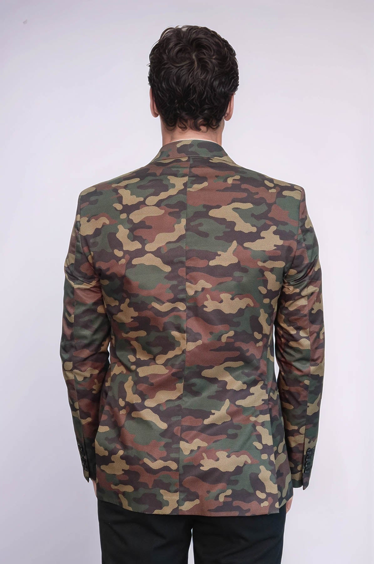 KOALA SYDNEY Single Button Camouflage Green Jacket-Wessi