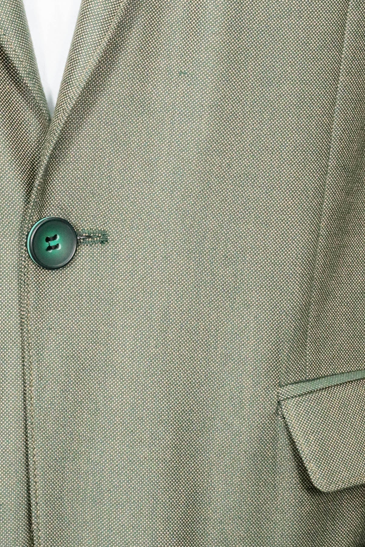 KOALA SYDNEY Single Button Half Liner Pointed Collar Green Jacket-Wessi
