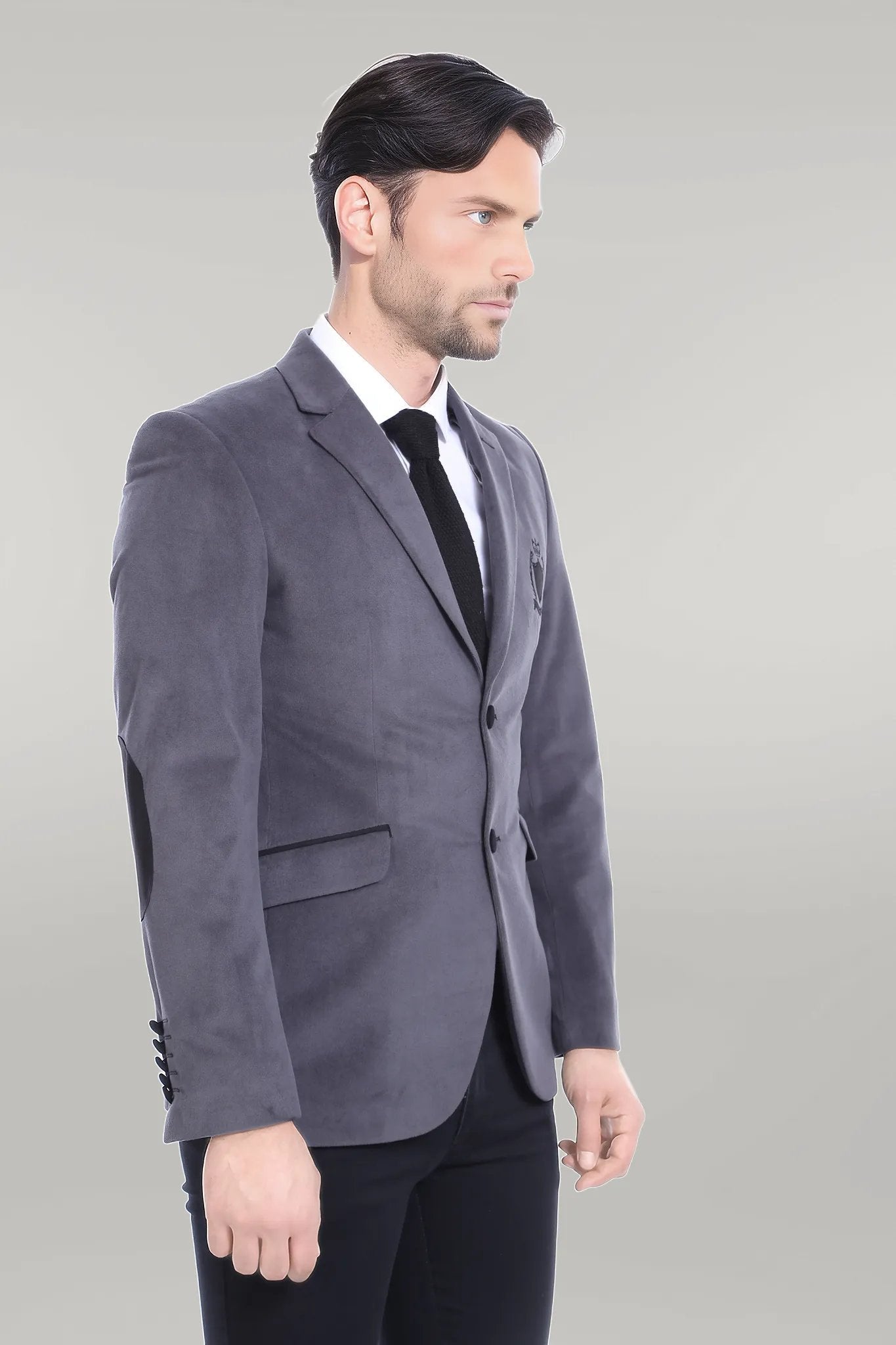 KOALA SYDNEY Pocket Flap Rigging Velvet Grey Jacket-Wessi