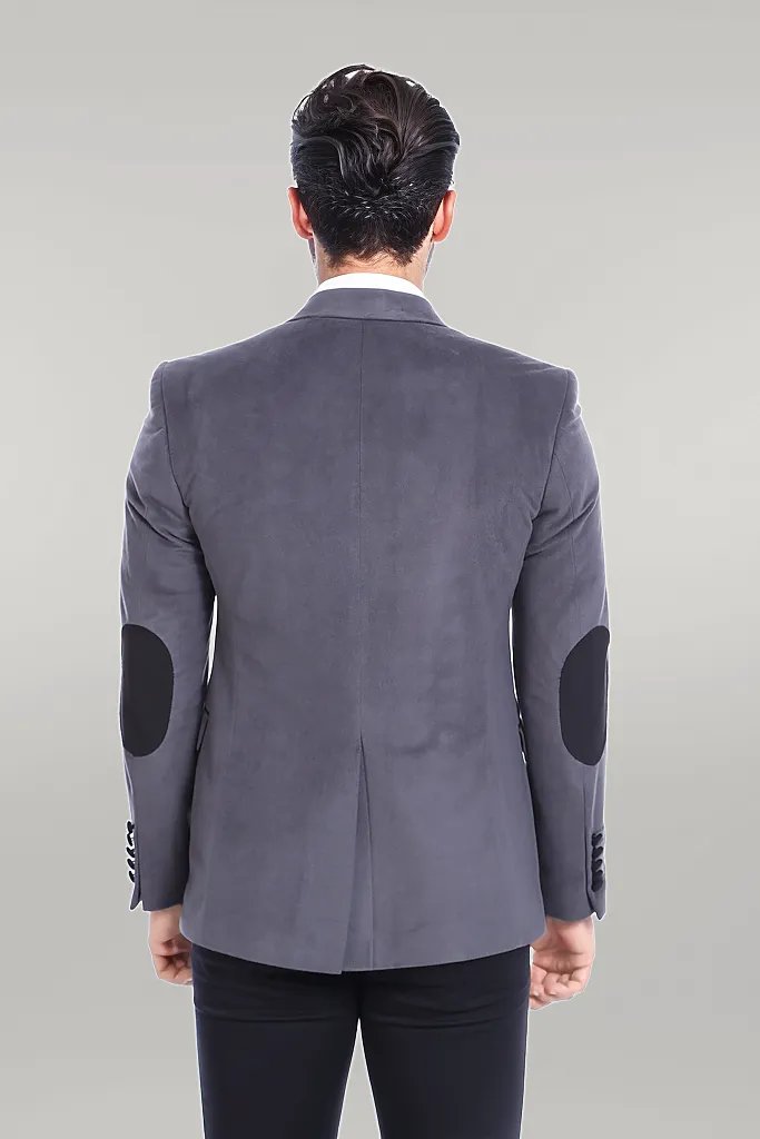 KOALA SYDNEY Pocket Flap Rigging Velvet Grey Jacket-Wessi