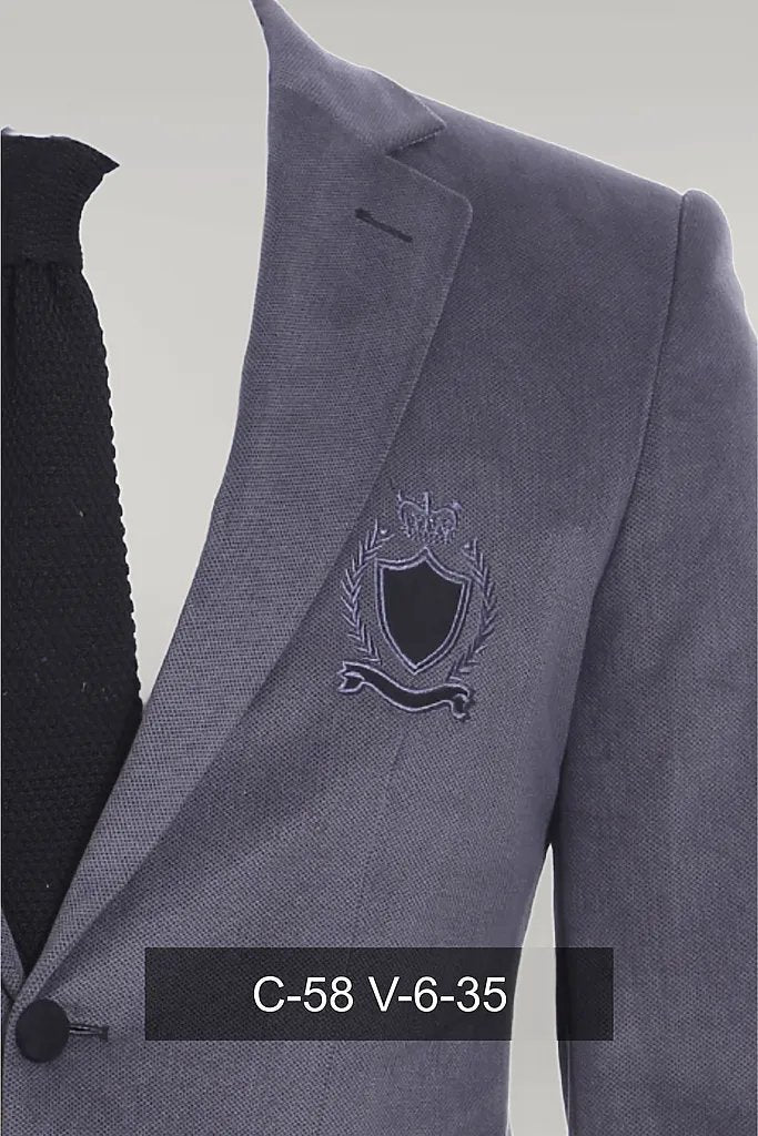 KOALA SYDNEY Pocket Flap Rigging Velvet Grey Jacket-