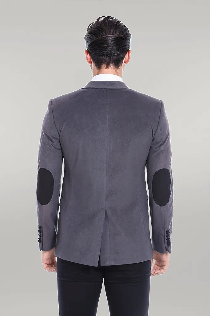 KOALA SYDNEY Pocket Flap Rigging Velvet Grey Jacket-