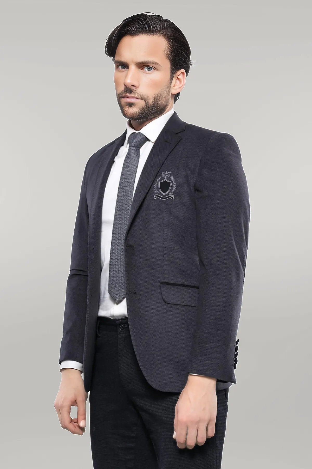 KOALA SYDNEY Pocket Flap Rigging Velvet Grey Jacket-Wessi