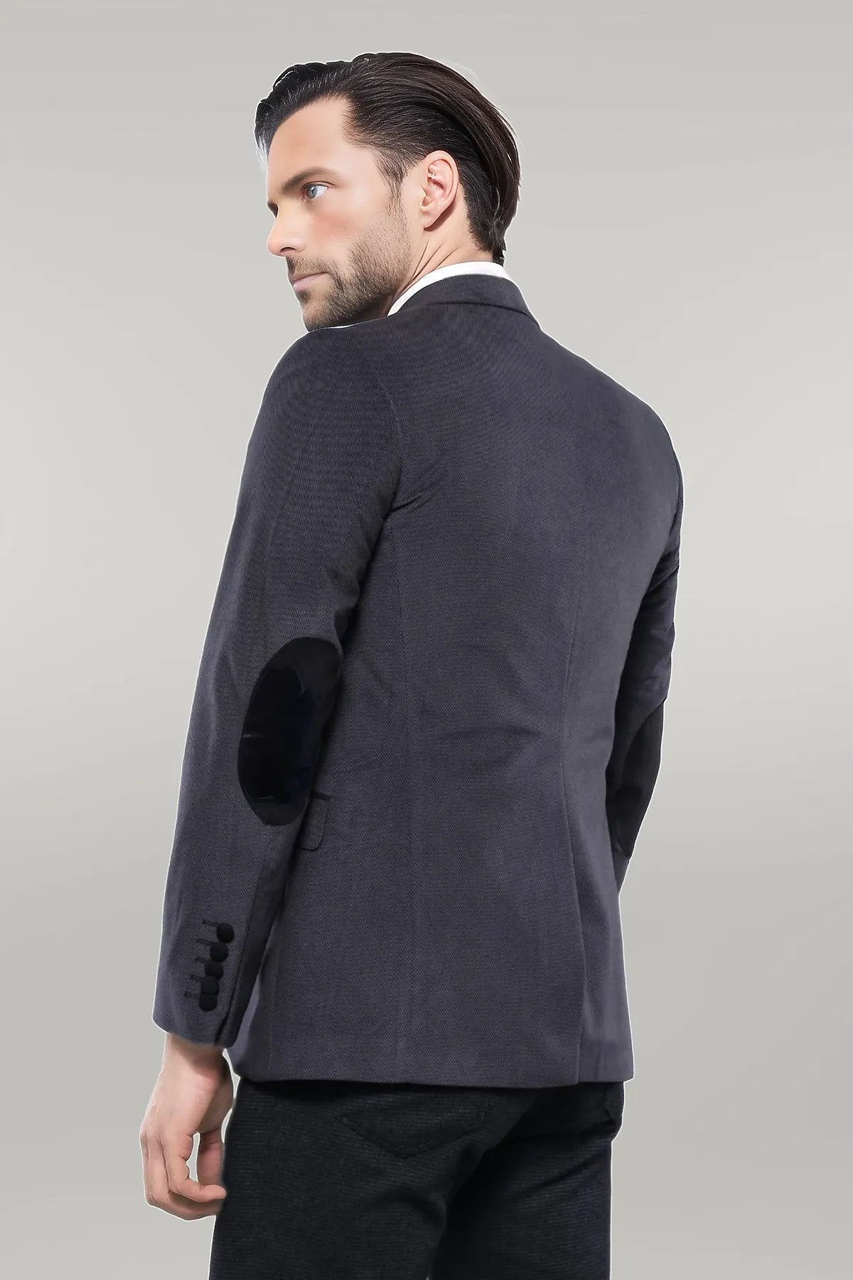 KOALA SYDNEY Pocket Flap Rigging Velvet Grey Jacket-Wessi