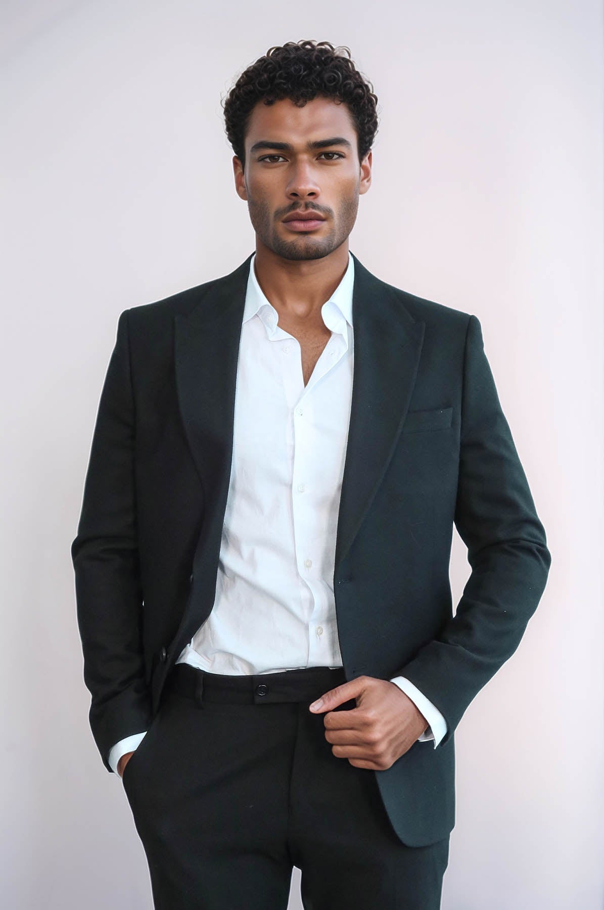 KOALA SYDNEY Plain Slim Fit Sport Black Men Blazer -