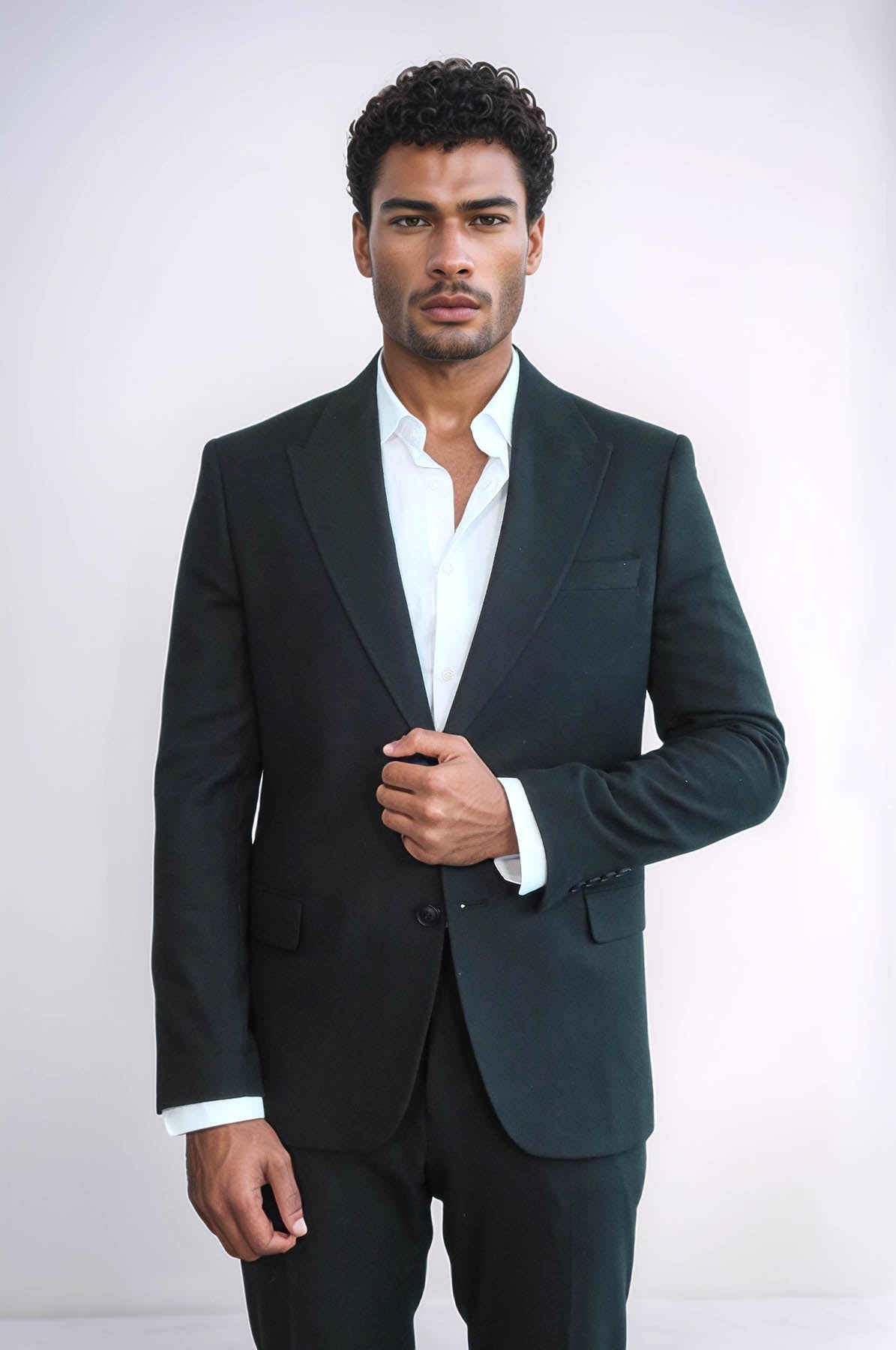 KOALA SYDNEY Plain Slim Fit Sport Black Men Blazer -