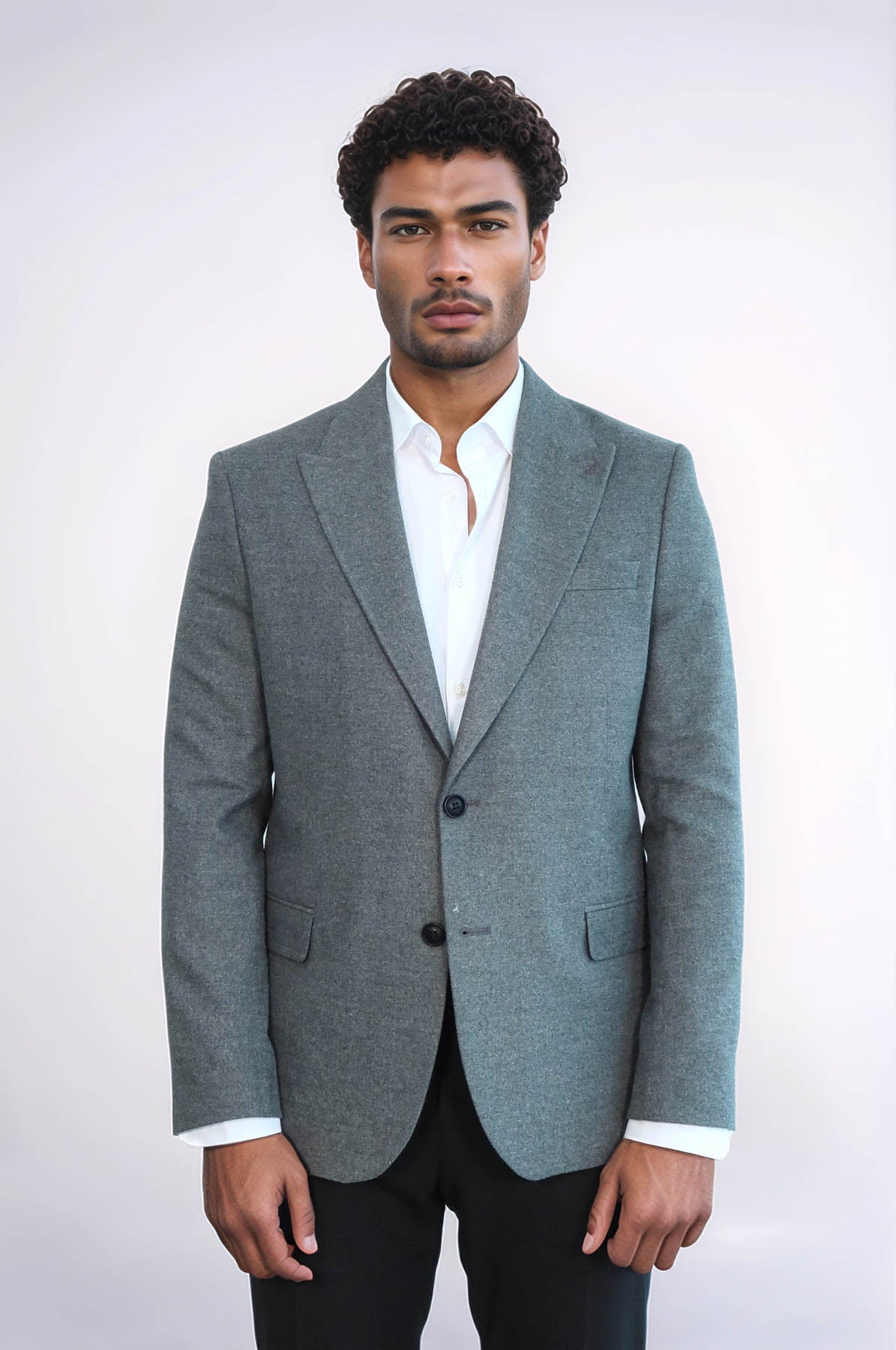 KOALA SYDNEY Plain Slim Fit Sport Grey Men Blazer