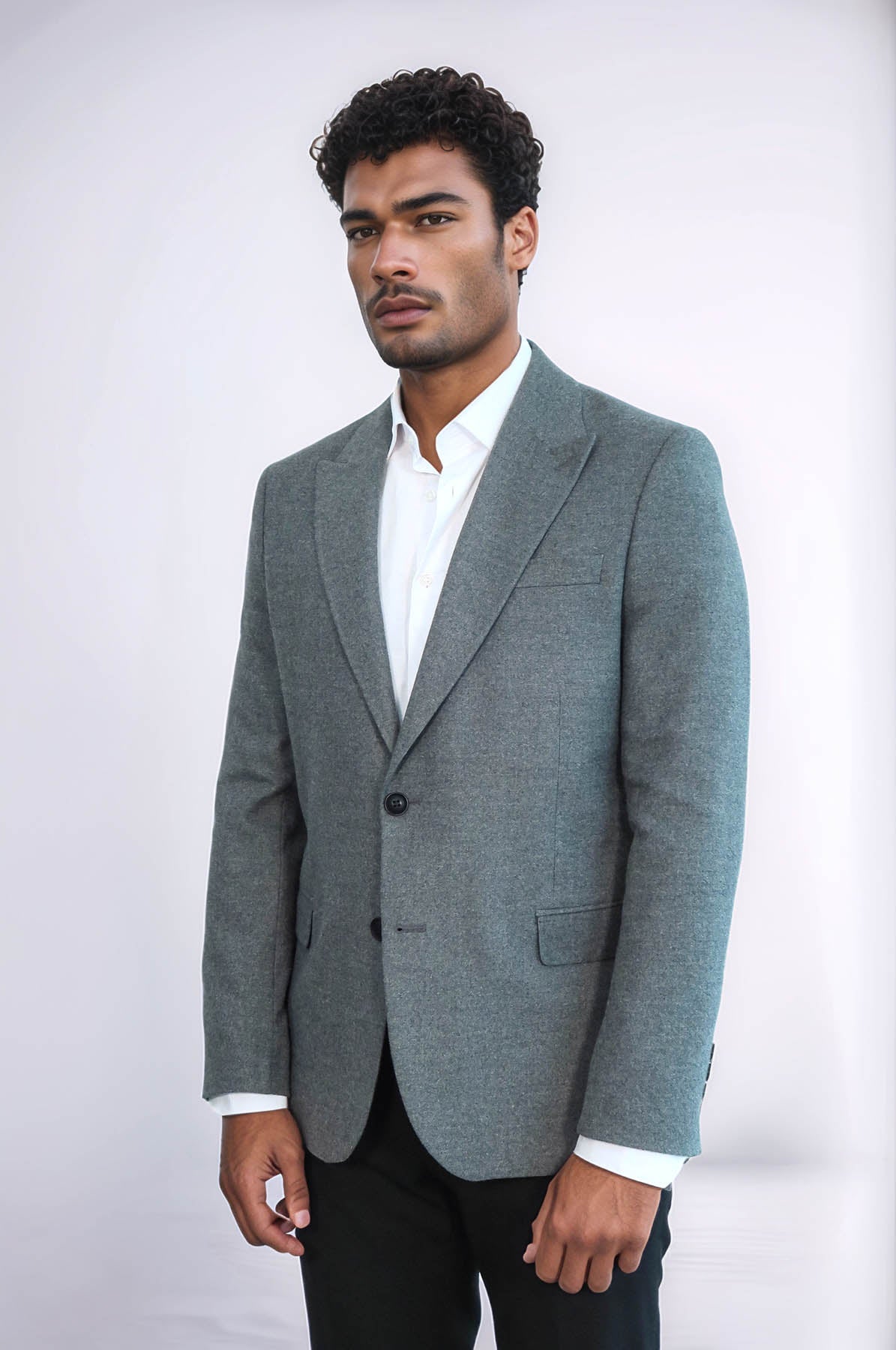 KOALA SYDNEY Plain Slim Fit Sport Grey Men Blazer