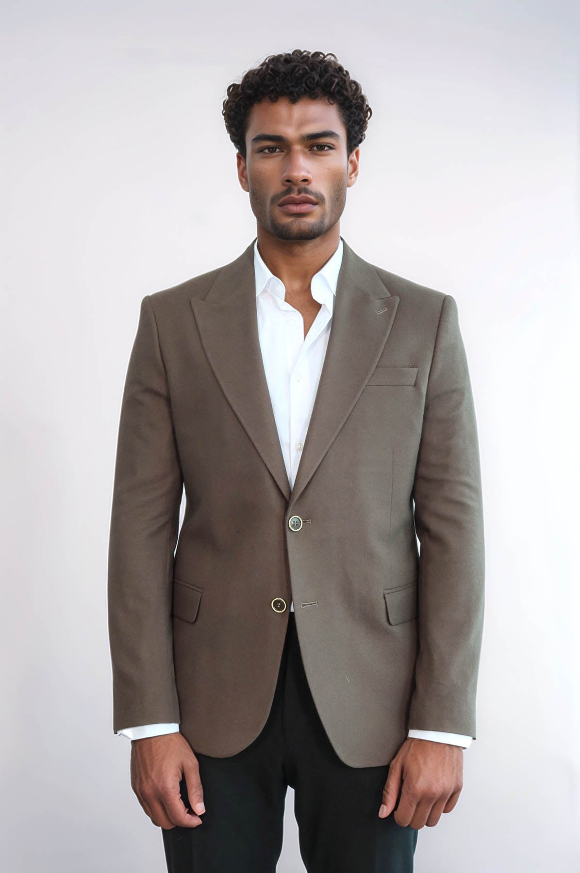 KOALA SYDNEY Plain Slim Fit Sport Brown Men Blazer
