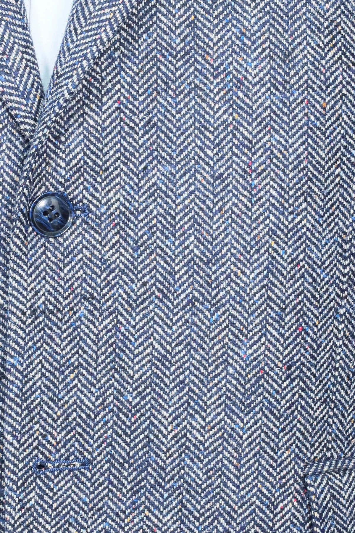 KOALA SYDNEY Houndstooth Pattern Wool Blue Men Blazer