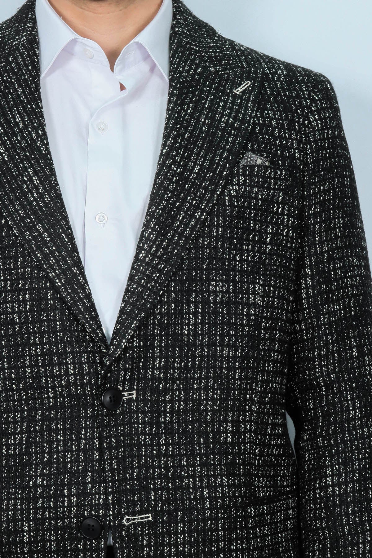 Slim Fit Patterned Sport Black Men Blazer