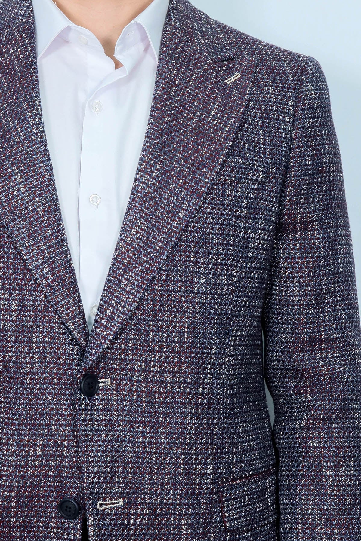 Slim Fit Patterned Sport Purple Men Blazer
