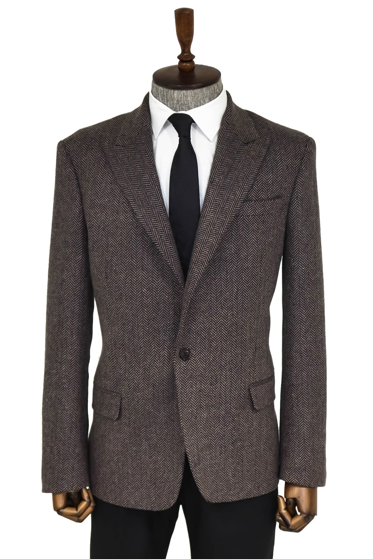 KOALA SYDNEY Houndstooth Wool Black Men Blazer -