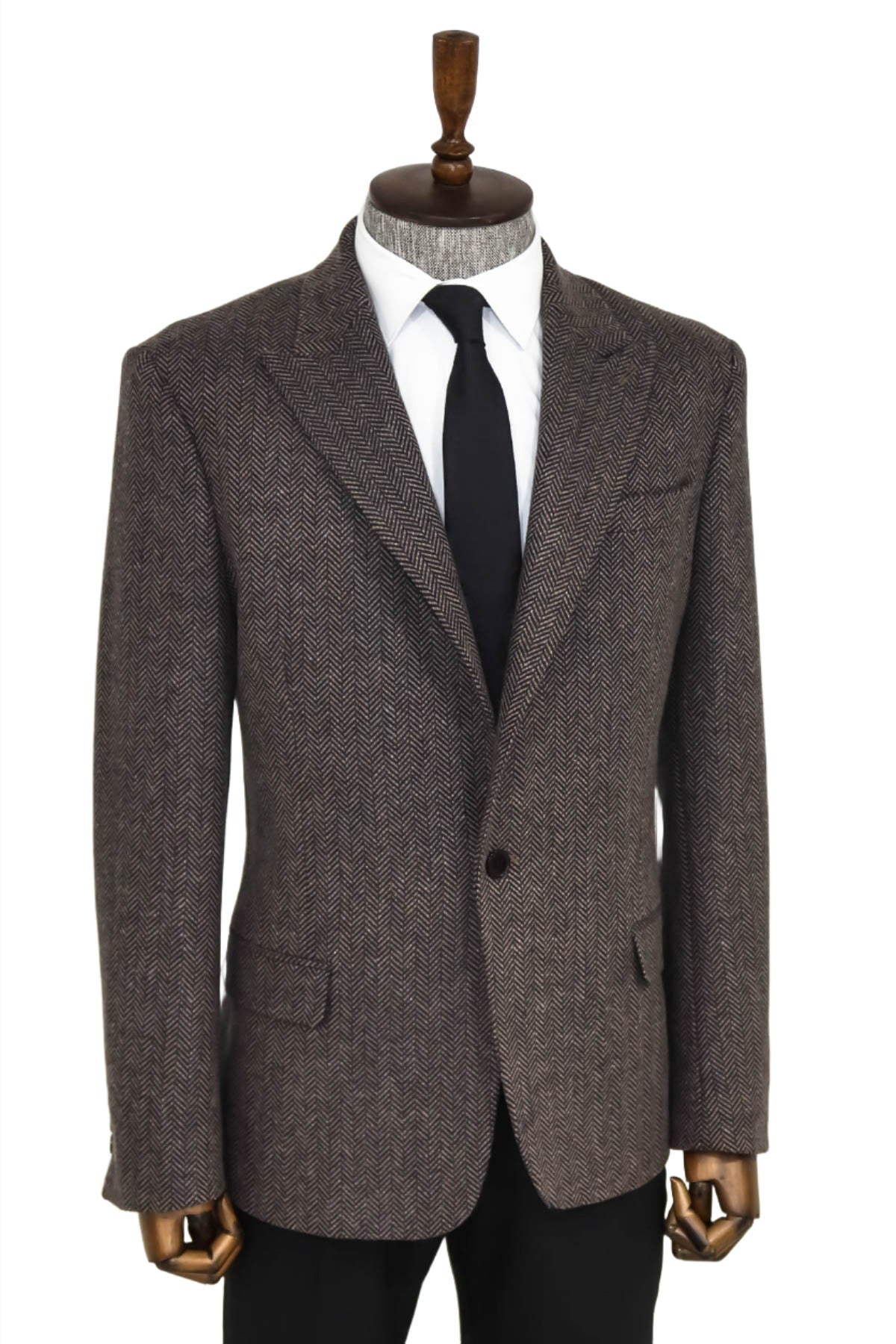 KOALA SYDNEY Houndstooth Wool Black Men Blazer -