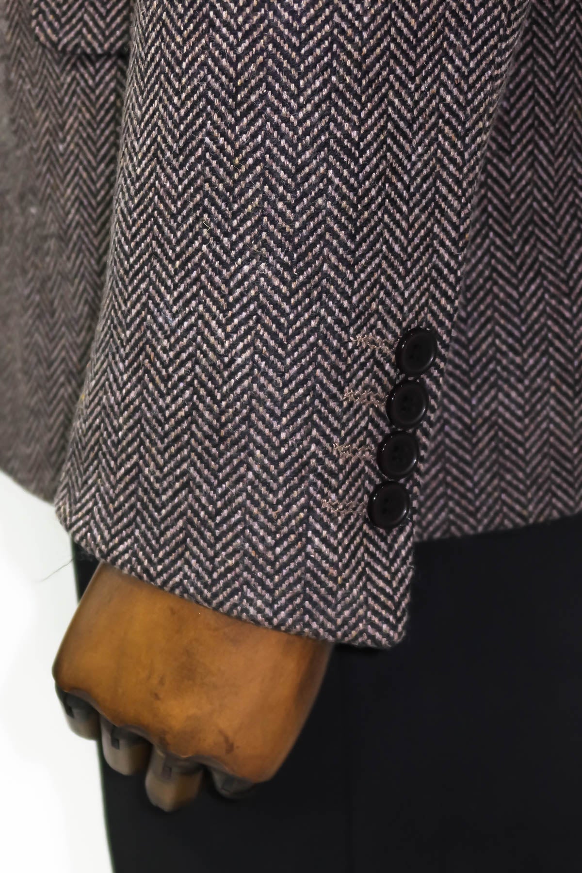 KOALA SYDNEY Houndstooth Wool Black Men Blazer -