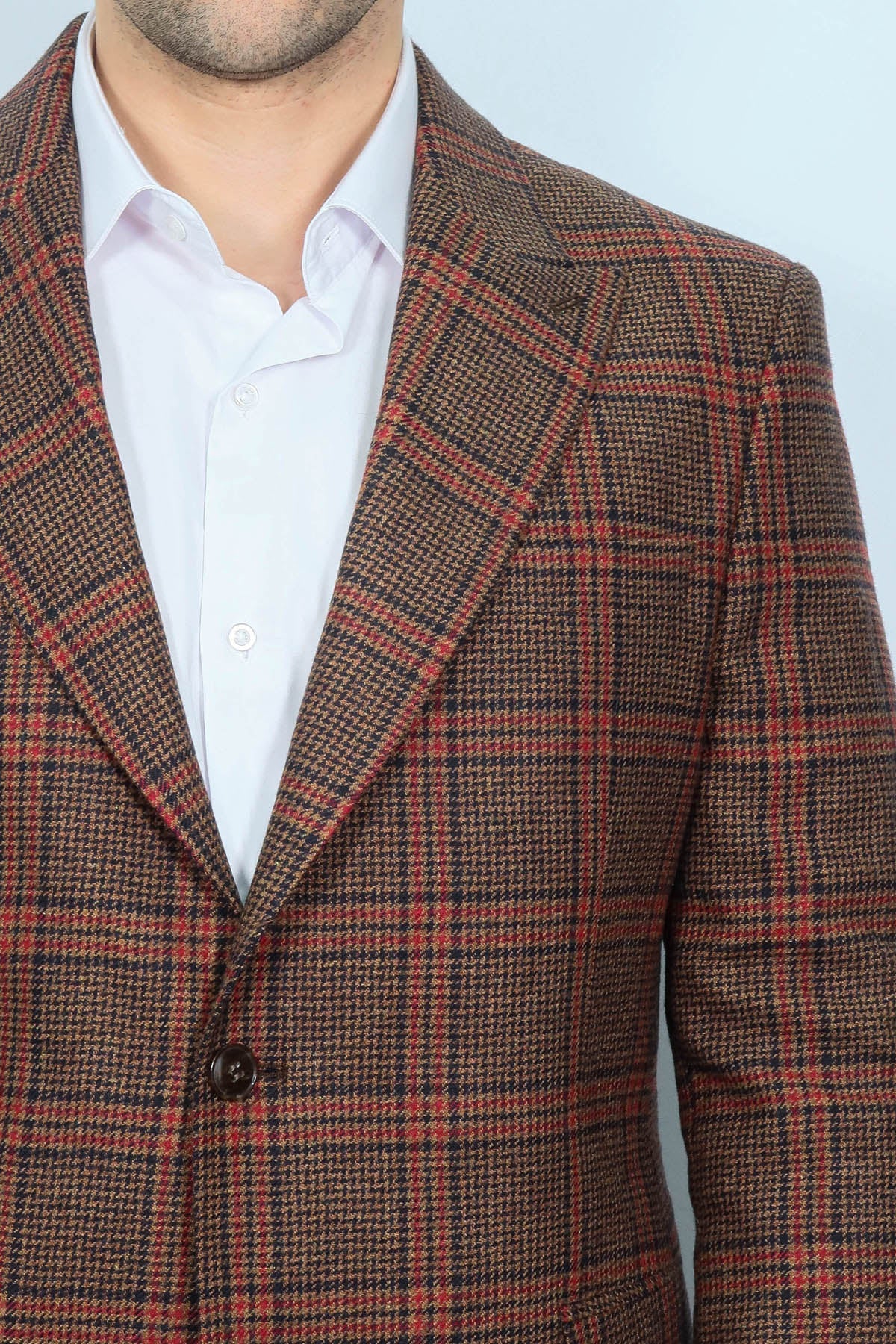 KOALA SYDNEY Checked Brown Men Blazer