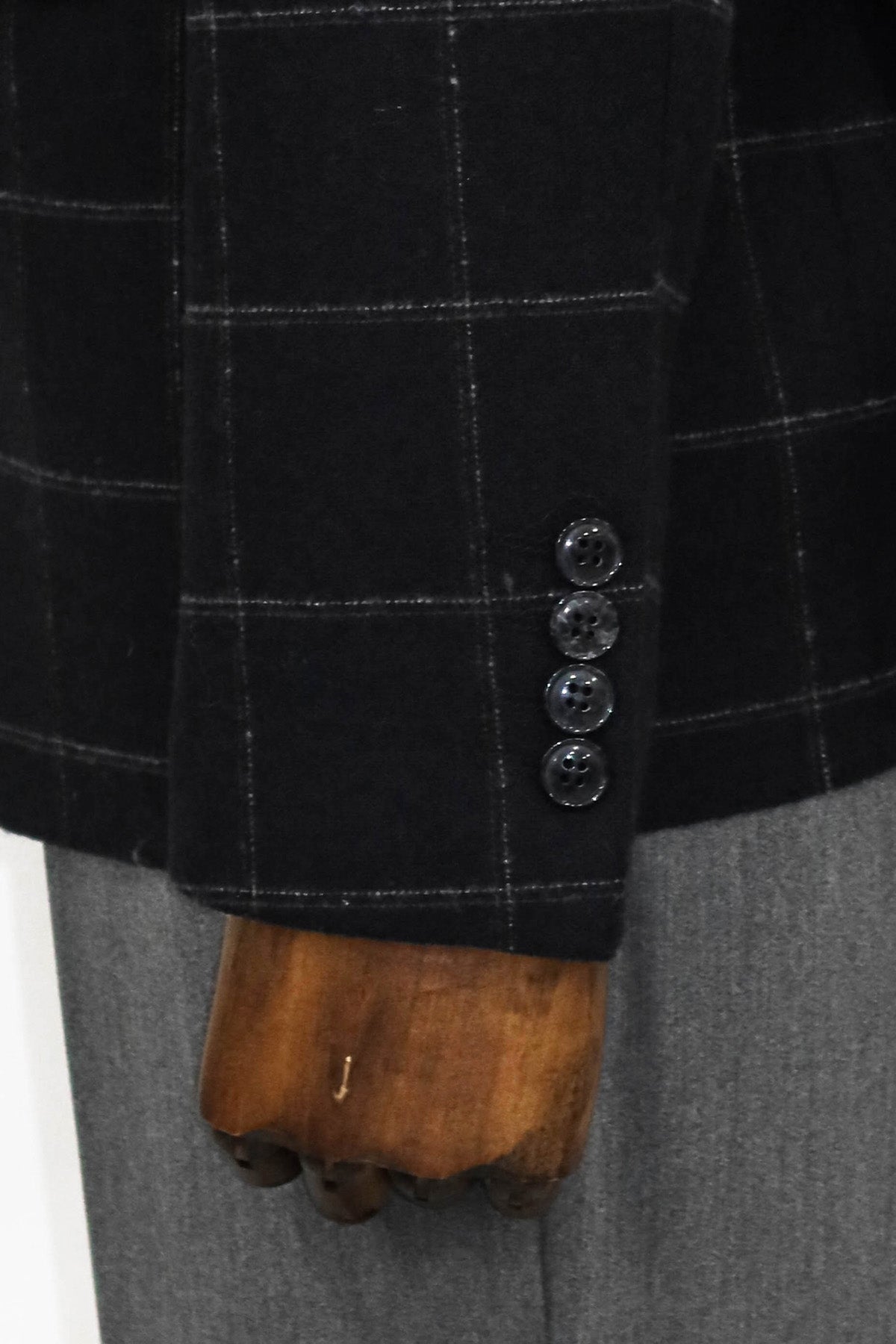 KOALA SYDNEY Plaid Wool Black Men Blazer and Trousers Combination -