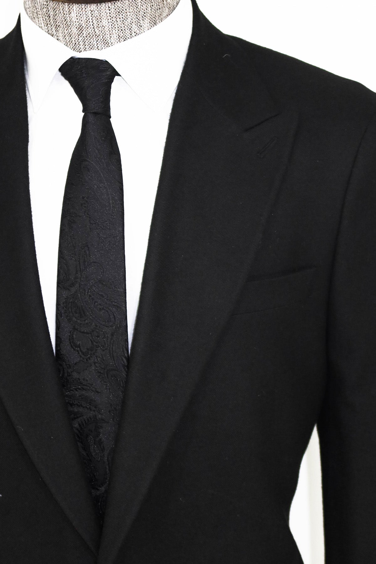 Plain Slim Fit Sport Black Men Blazer and Trousers Combination