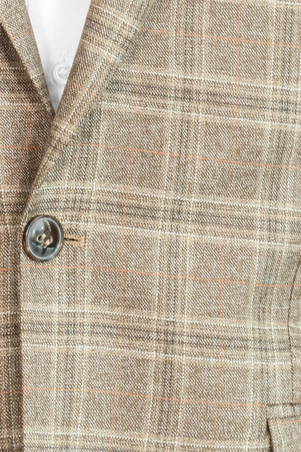 Slim Fit Peak Lapel Checked Grey Men Blazer - Wessi