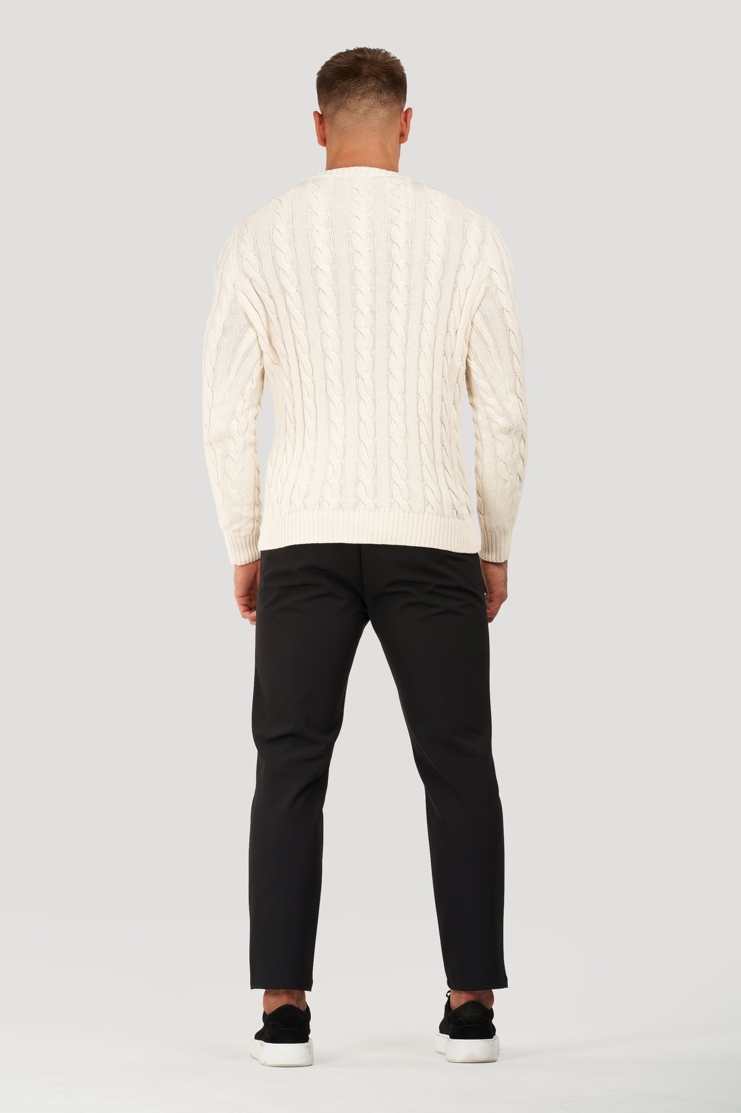 Cable Knit Crew Sweater