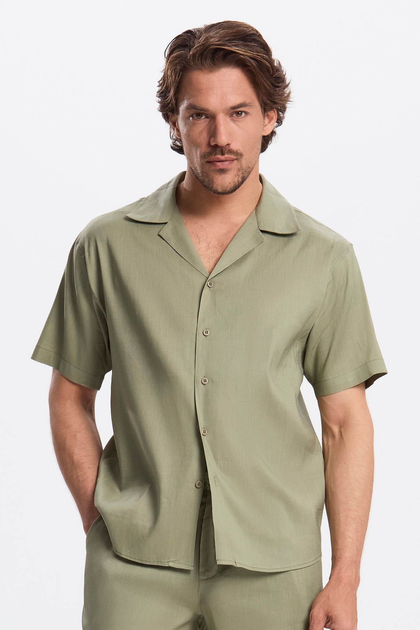 Short Sleeve Linen Shirt