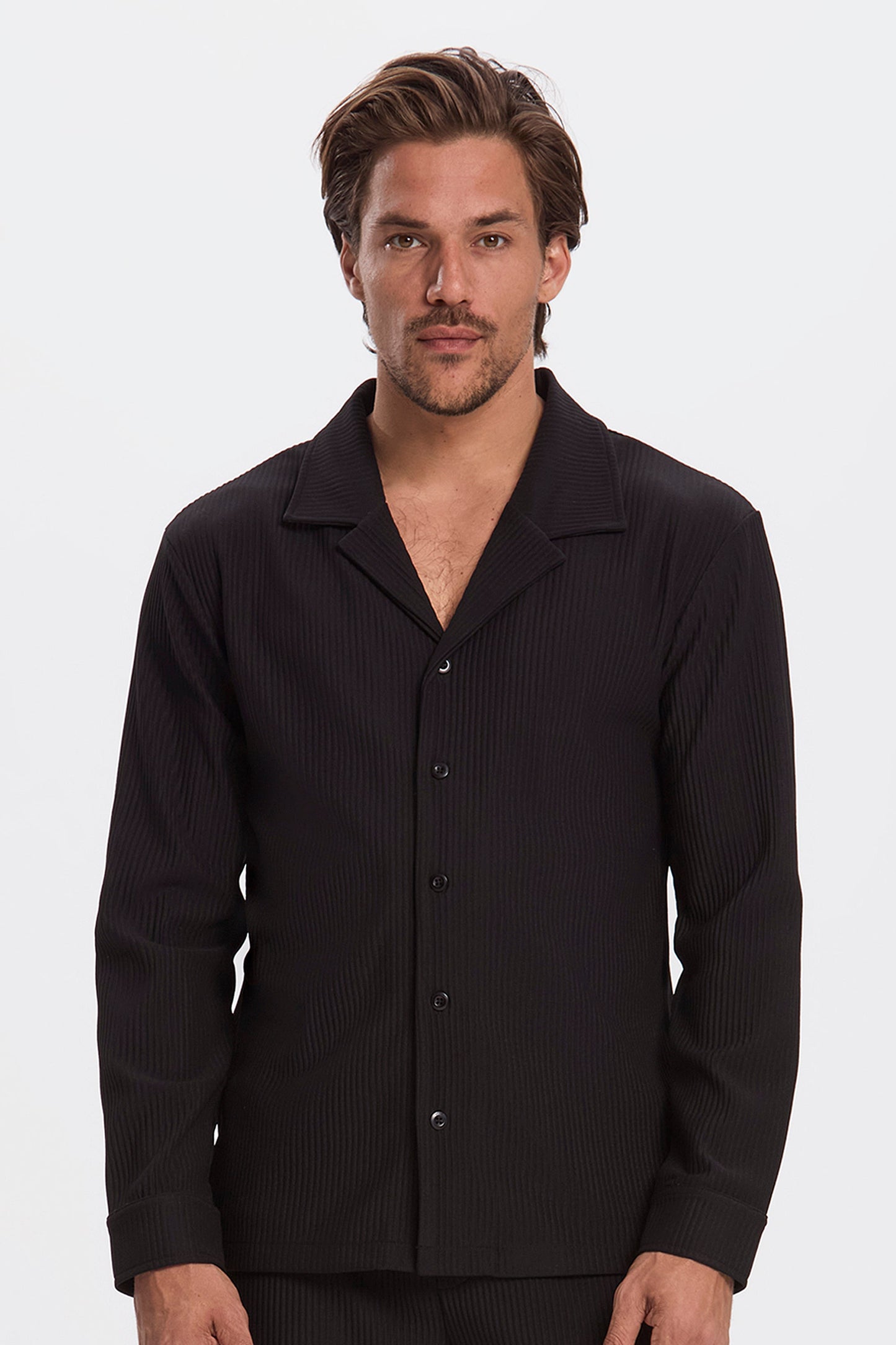 Pleated Long Sleeve Shirt