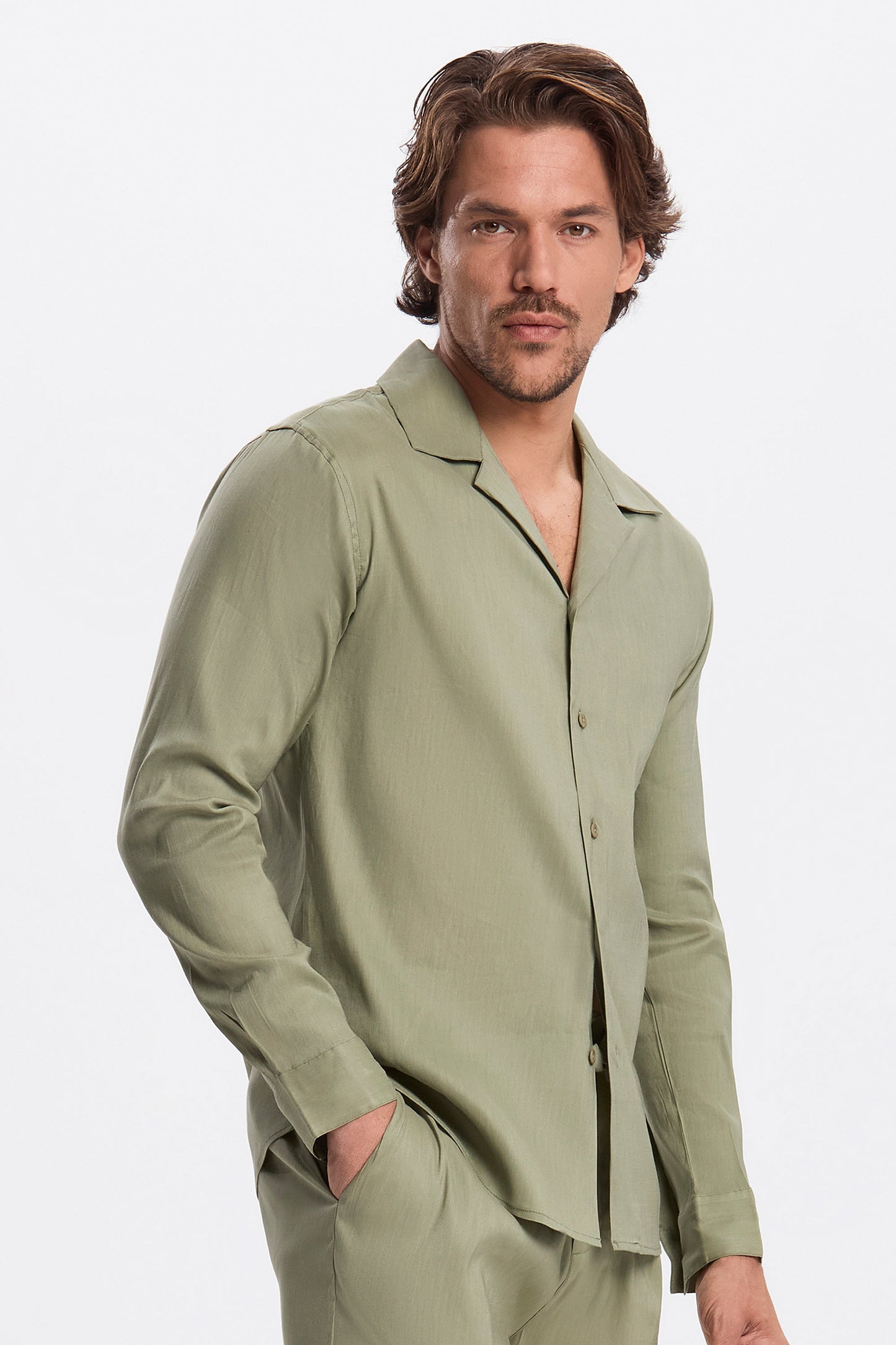 LINEN LONG SLEEVE SHIRT