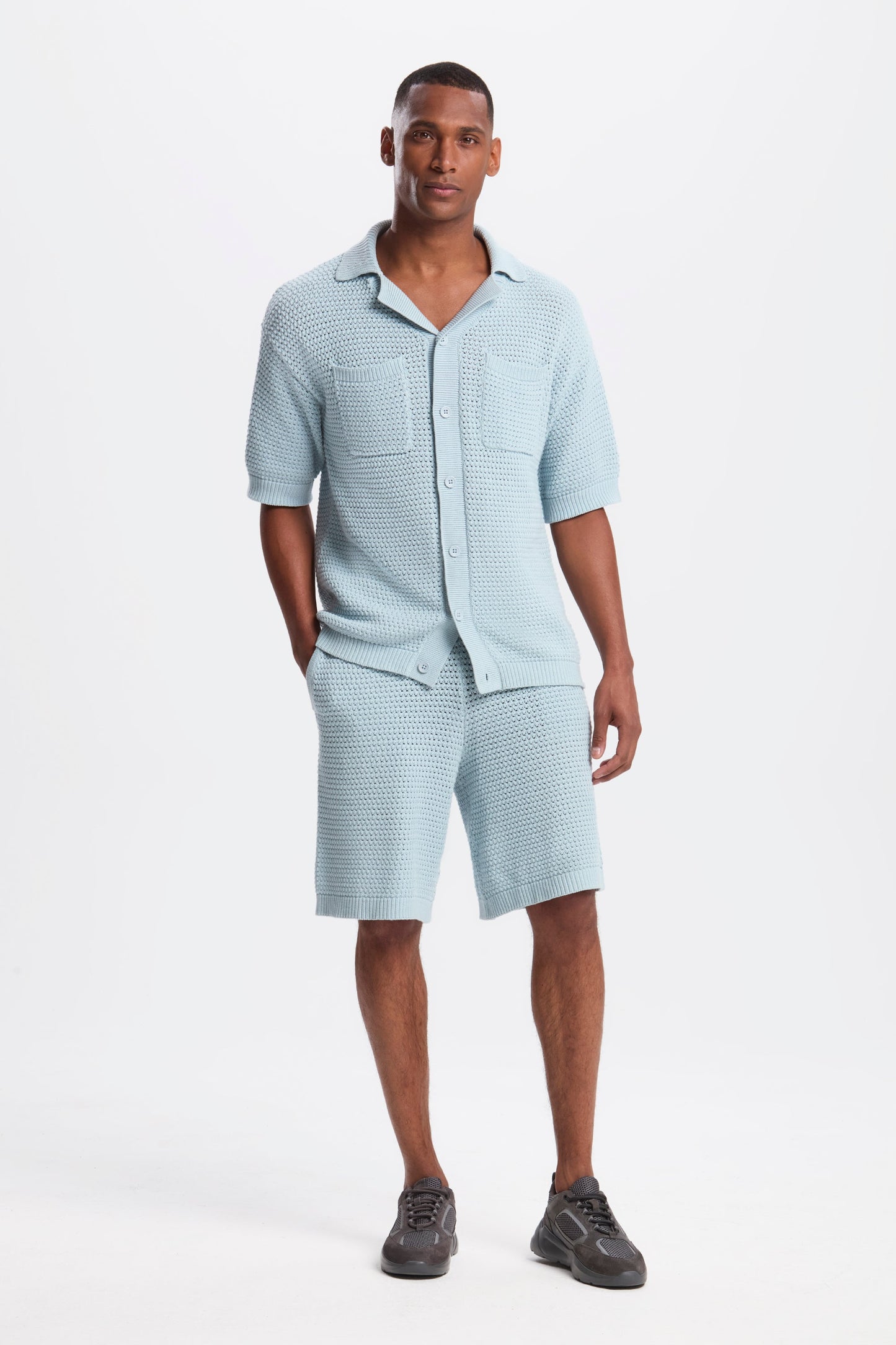 Matese Short Sleeve Crochet Shirt