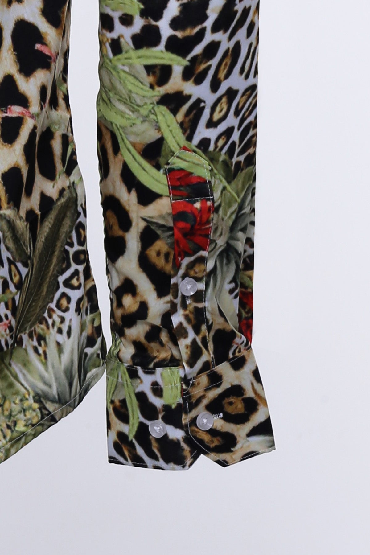 KOALA SYDNEY Tiger Patterned Slim Fit Long Sleeves Multicolor Men Shirt -