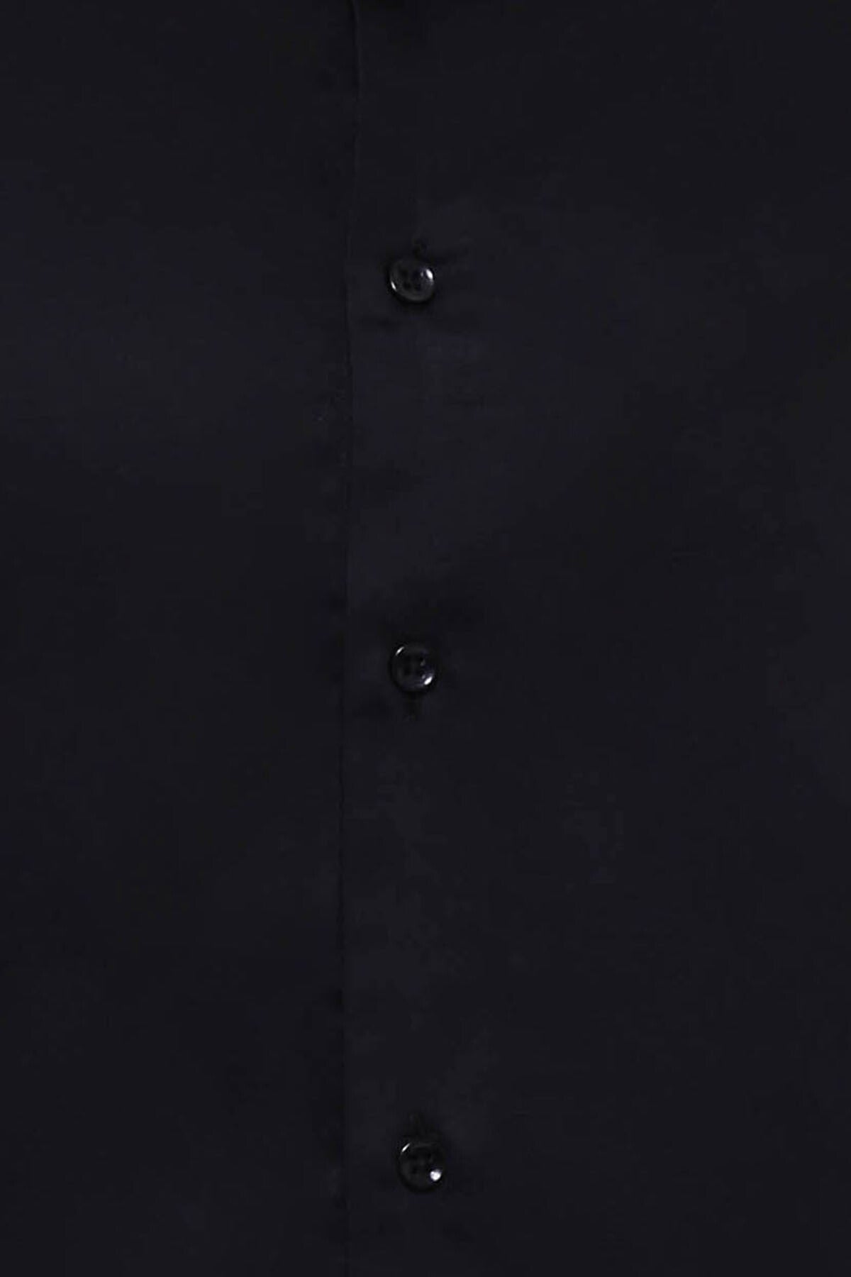Cotton Satin Slim Fit Black Men Shirt - Wessi
