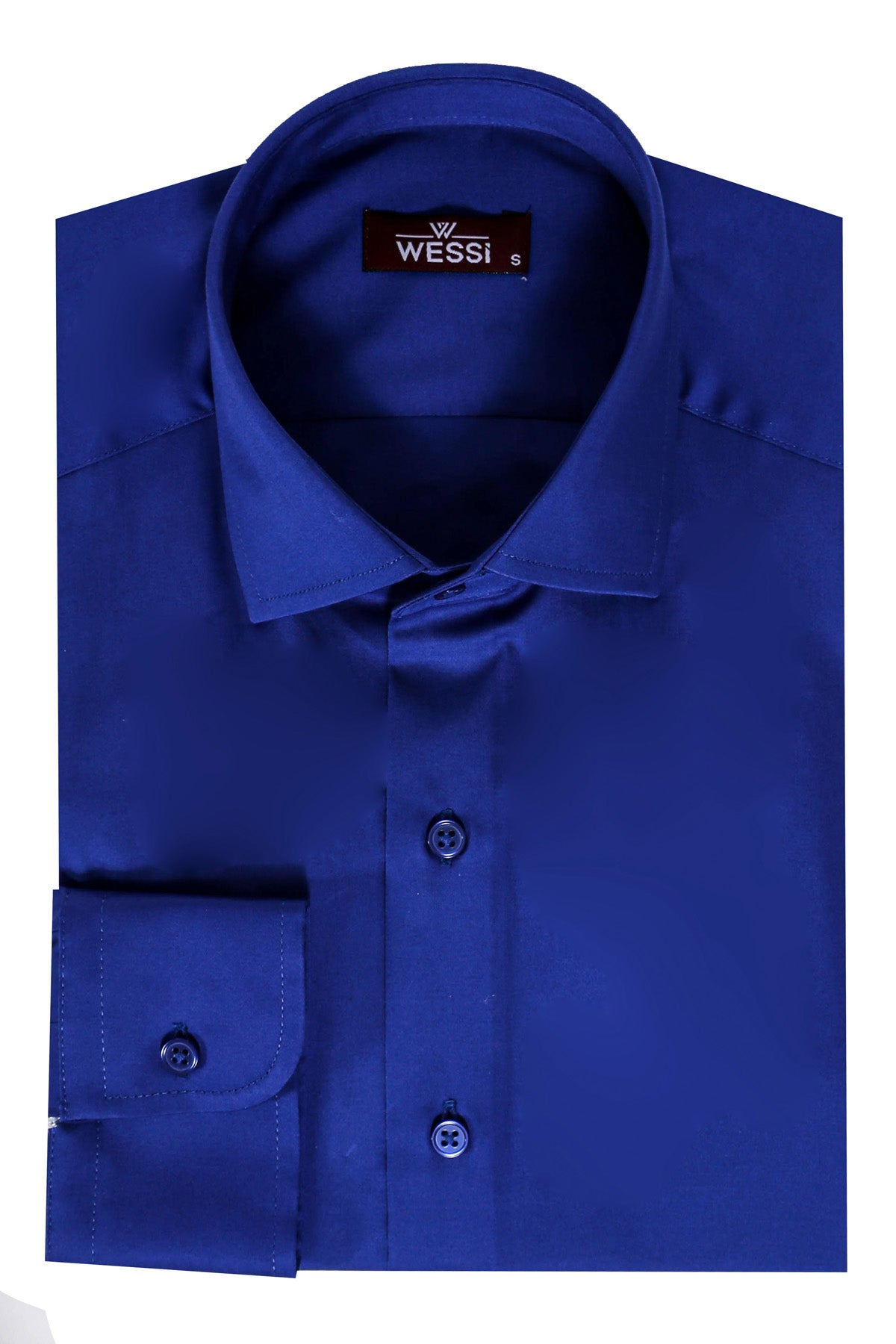 Blue Satin Shirt -