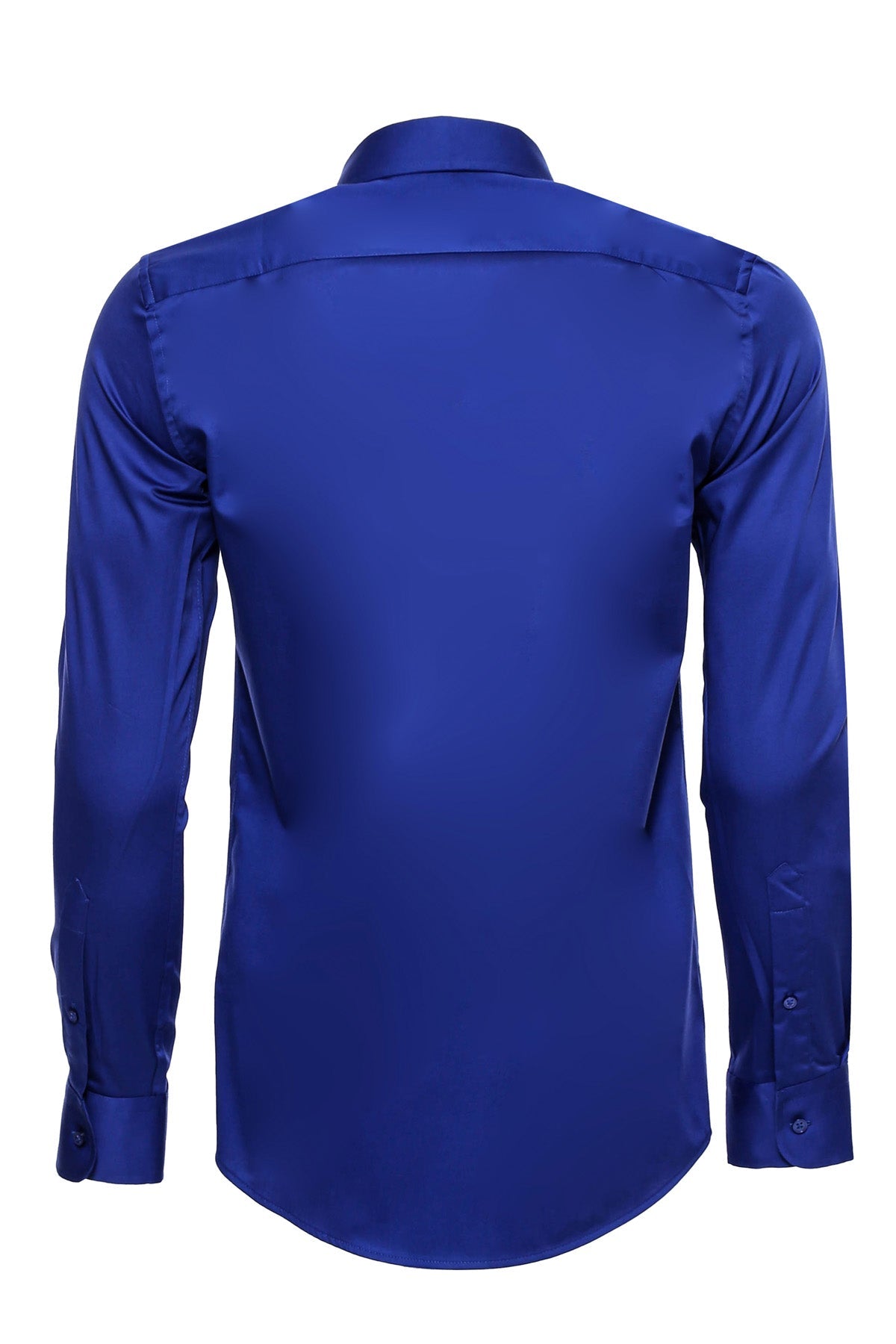 Blue Satin Shirt -