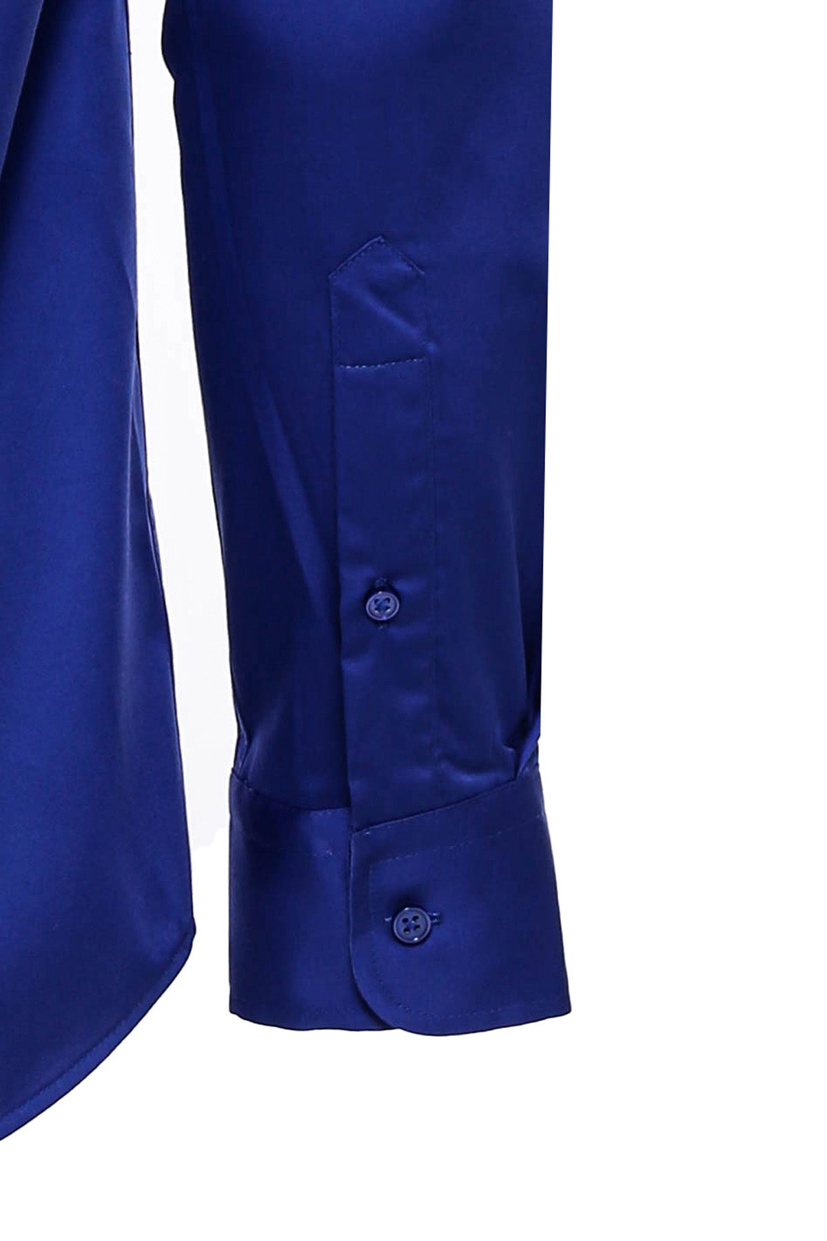 Blue Satin Shirt -