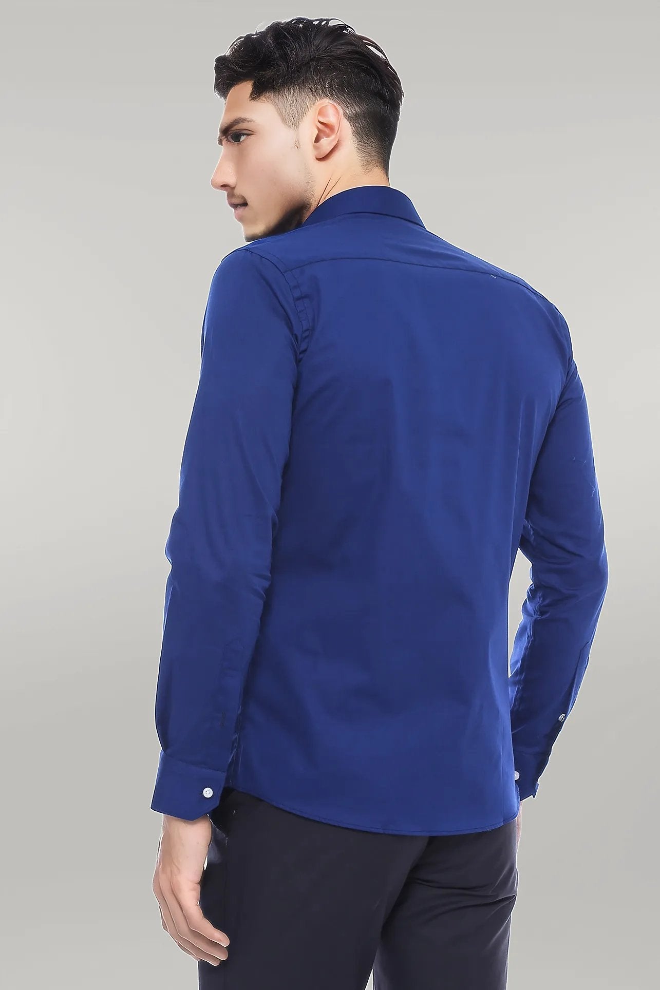 Indigo Blue Slim Fit Men's Shirt