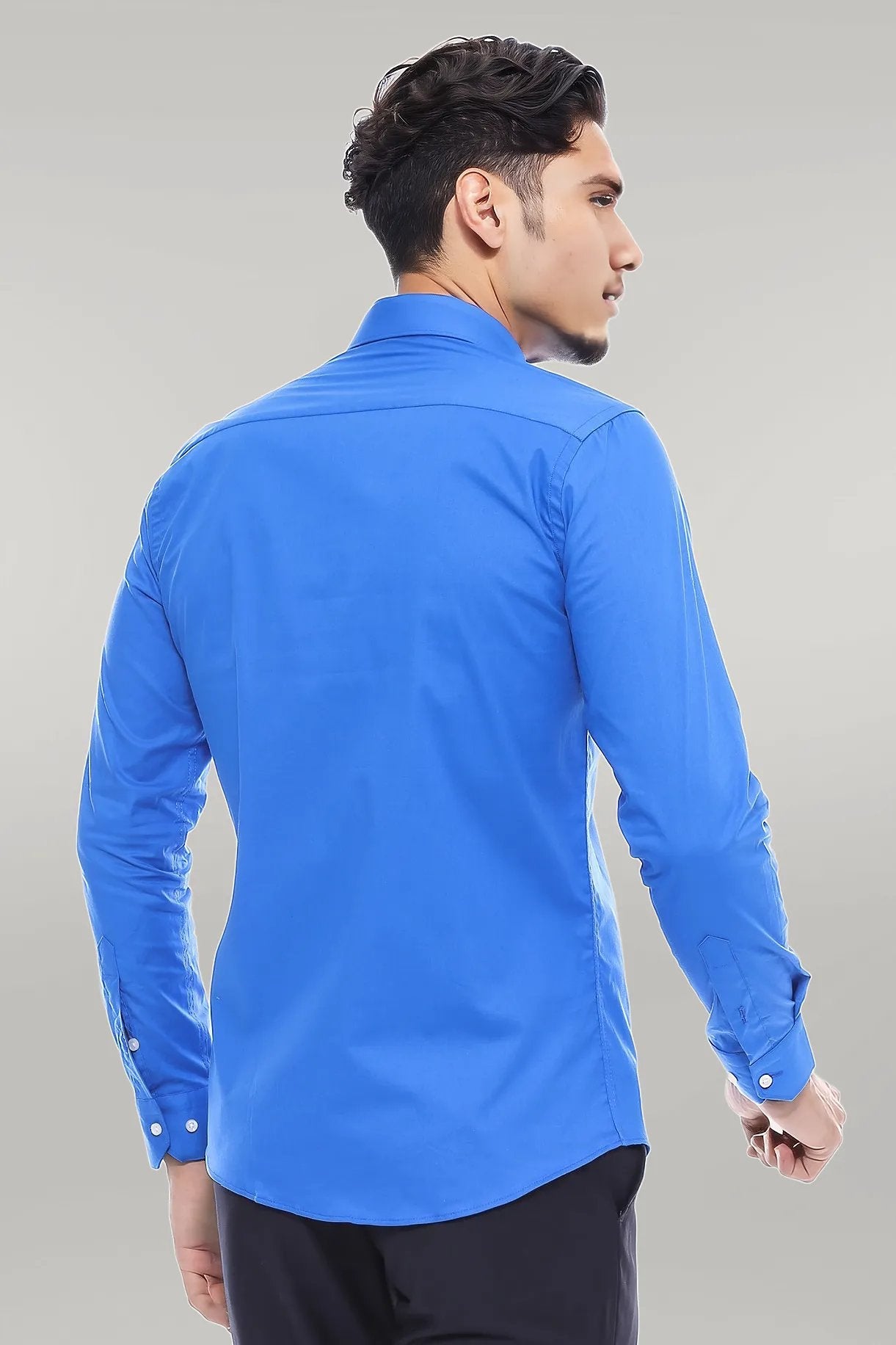 Blue Slim Fit Men's Shirt |