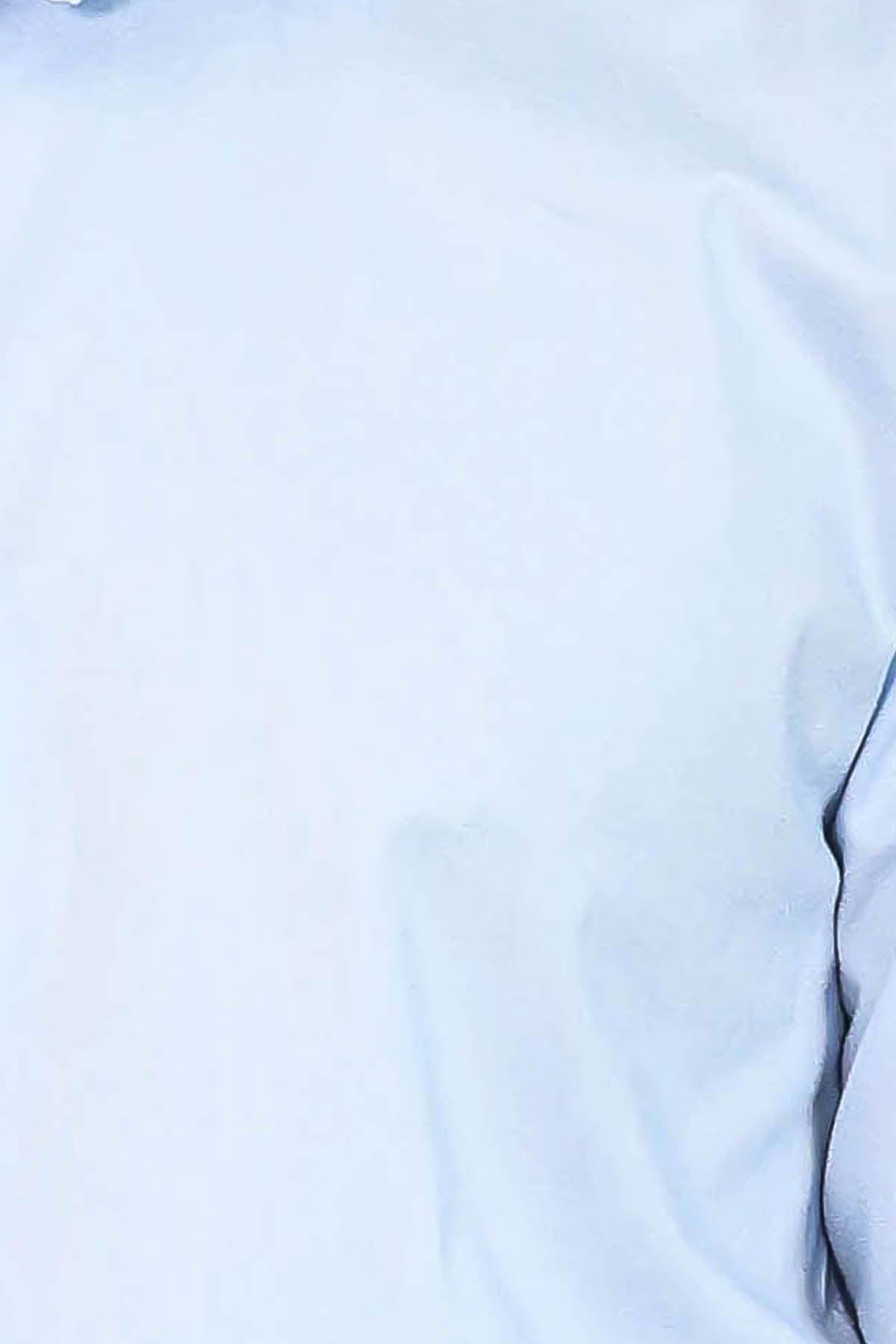 Sky Blue Slim-Fit Long Sleeve Shirt