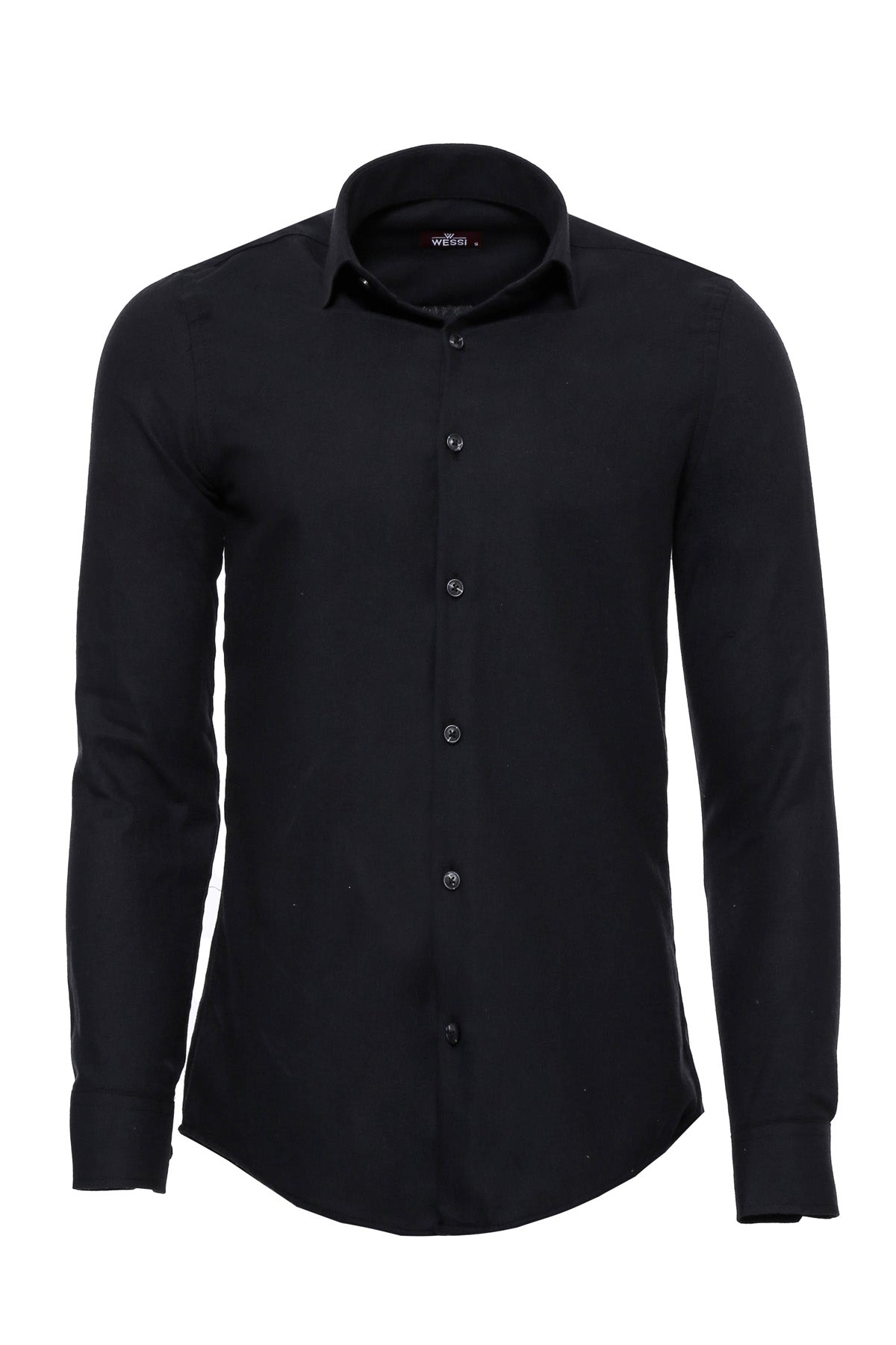 KOALA SYDNEY Plain Slim Fit Black Men Lumberjack Shirt -