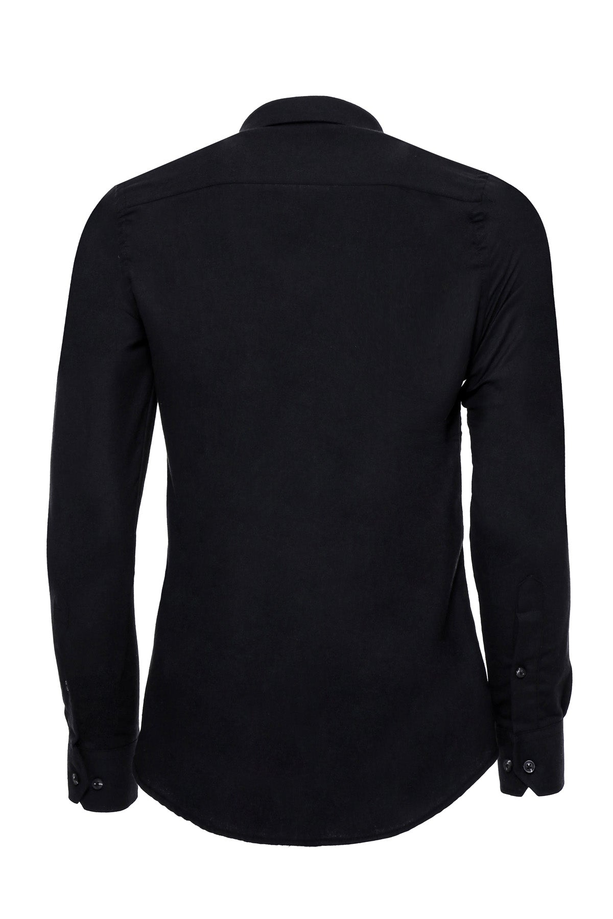 KOALA SYDNEY Plain Slim Fit Black Men Lumberjack Shirt -