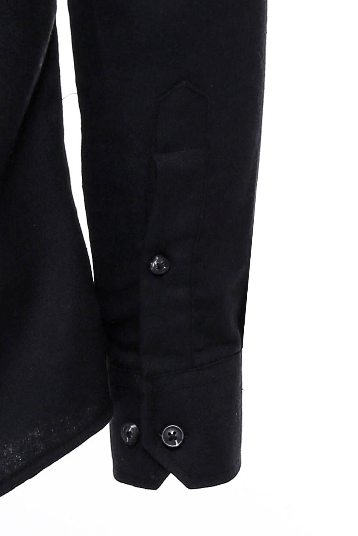 KOALA SYDNEY Plain Slim Fit Black Men Lumberjack Shirt -