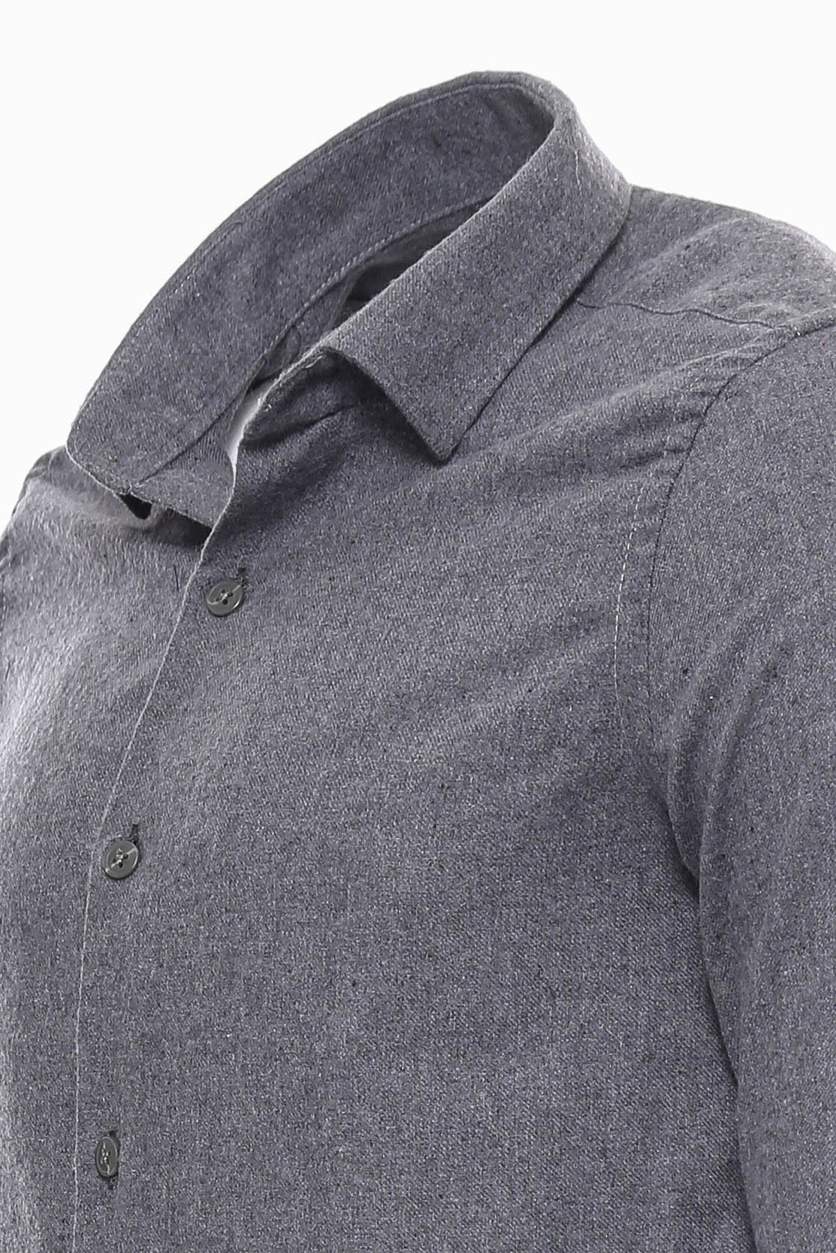 KOALA SYDNEY Plain Slim Fit Grey Men Lumberjack Men Shirt -