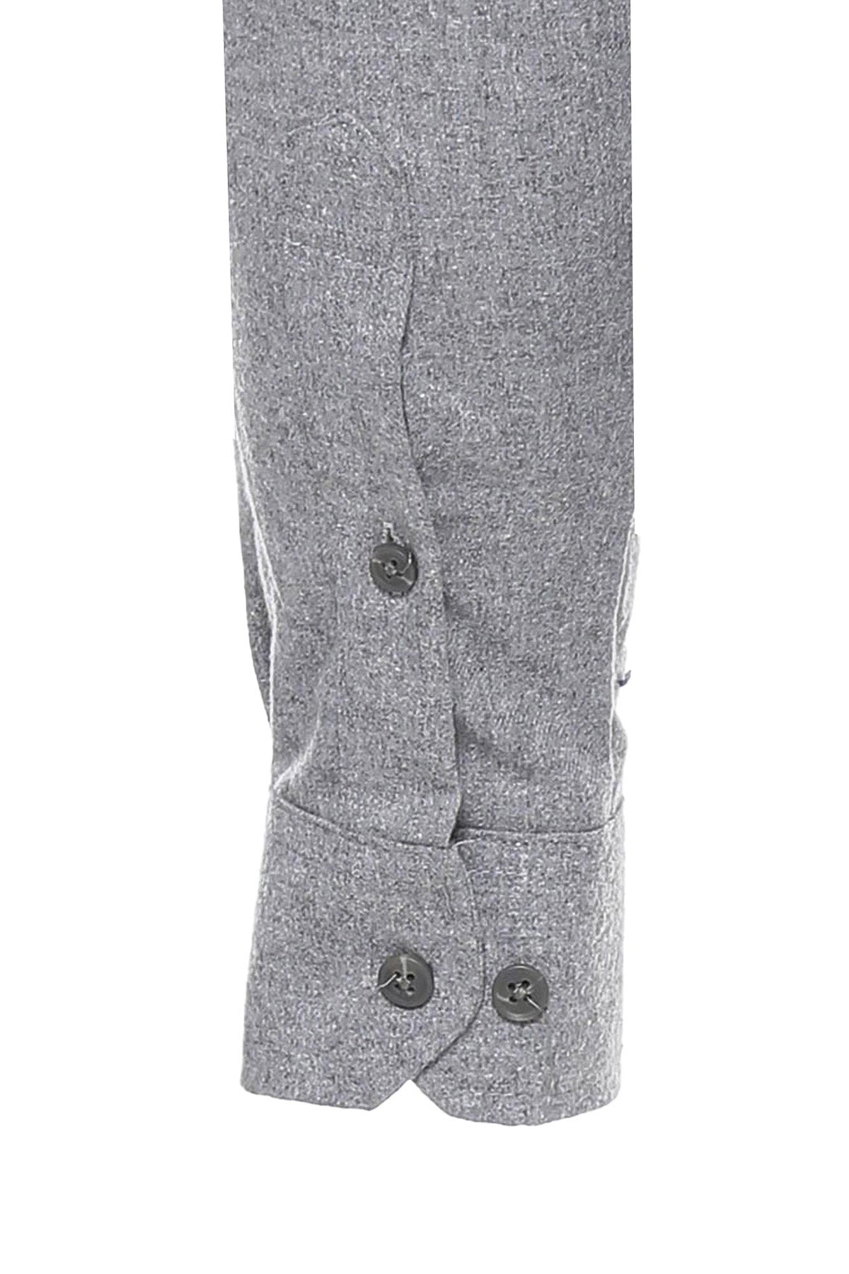 KOALA SYDNEY Slim Fit Plain Light Grey Men Lumberjack Shirt -