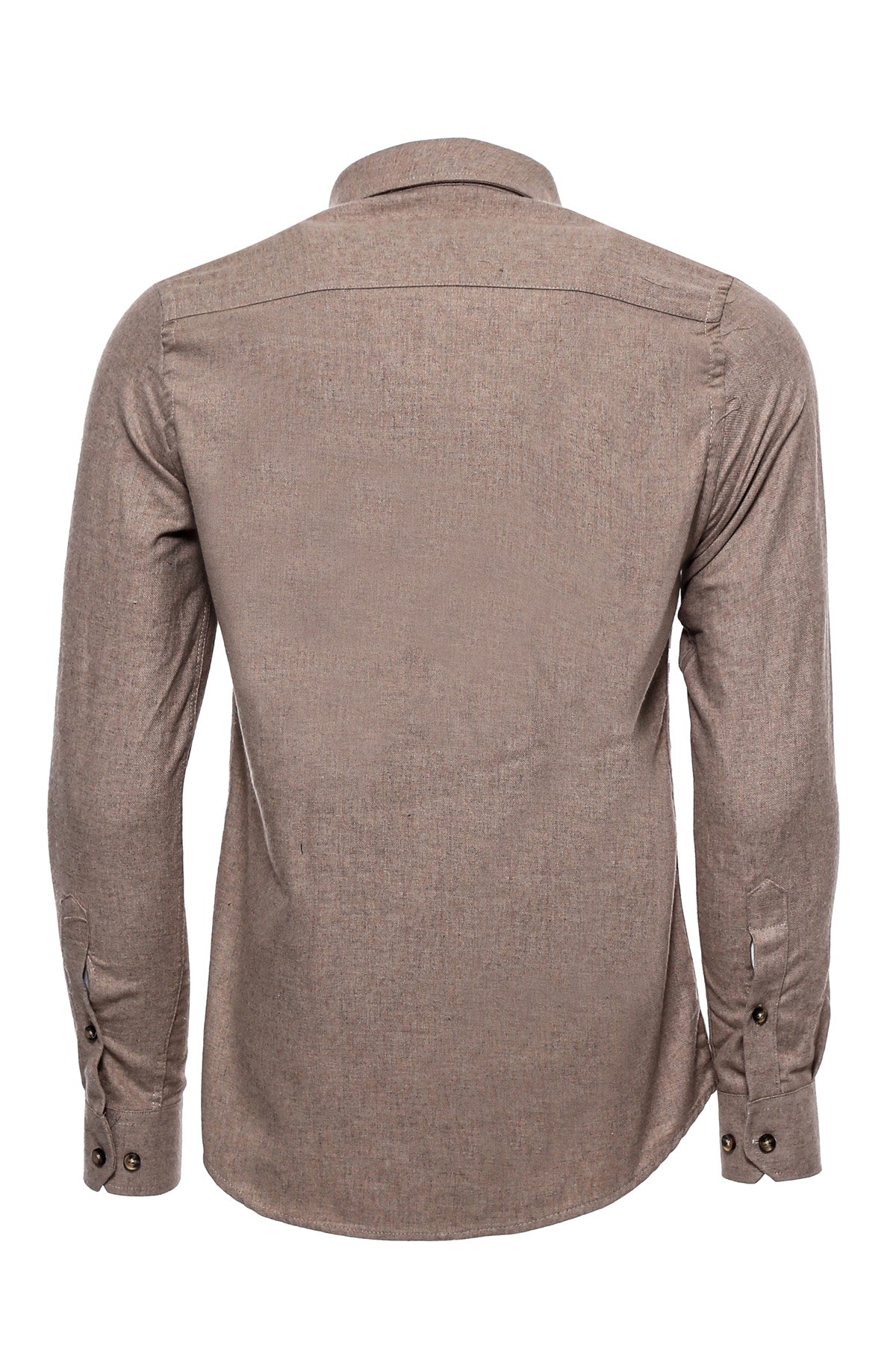 KOALA SYDNEY Slim Fit Cotton Plain Beige Men Lumberjack Shirt -