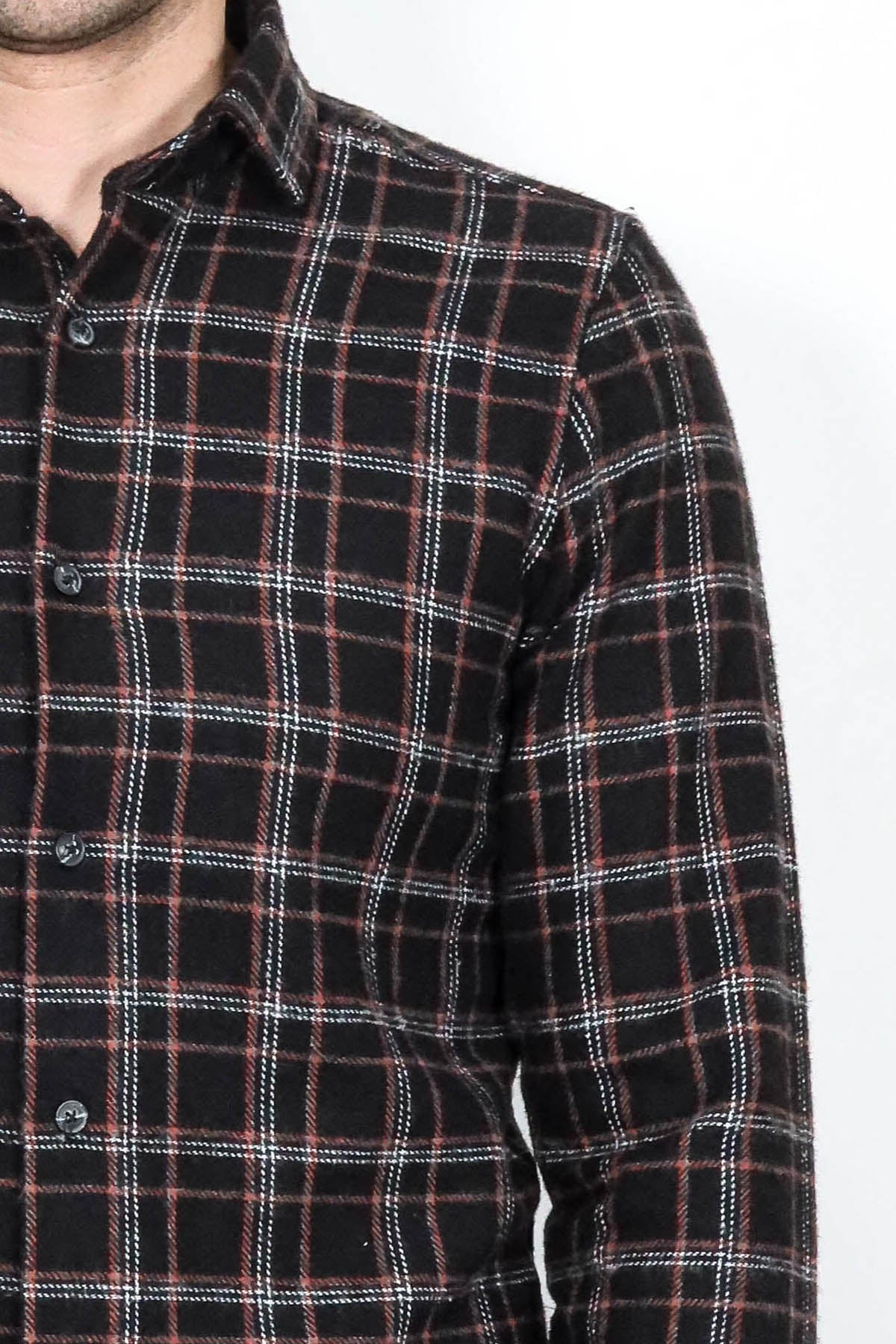 Plaid Black Men Lumberjack Shirt