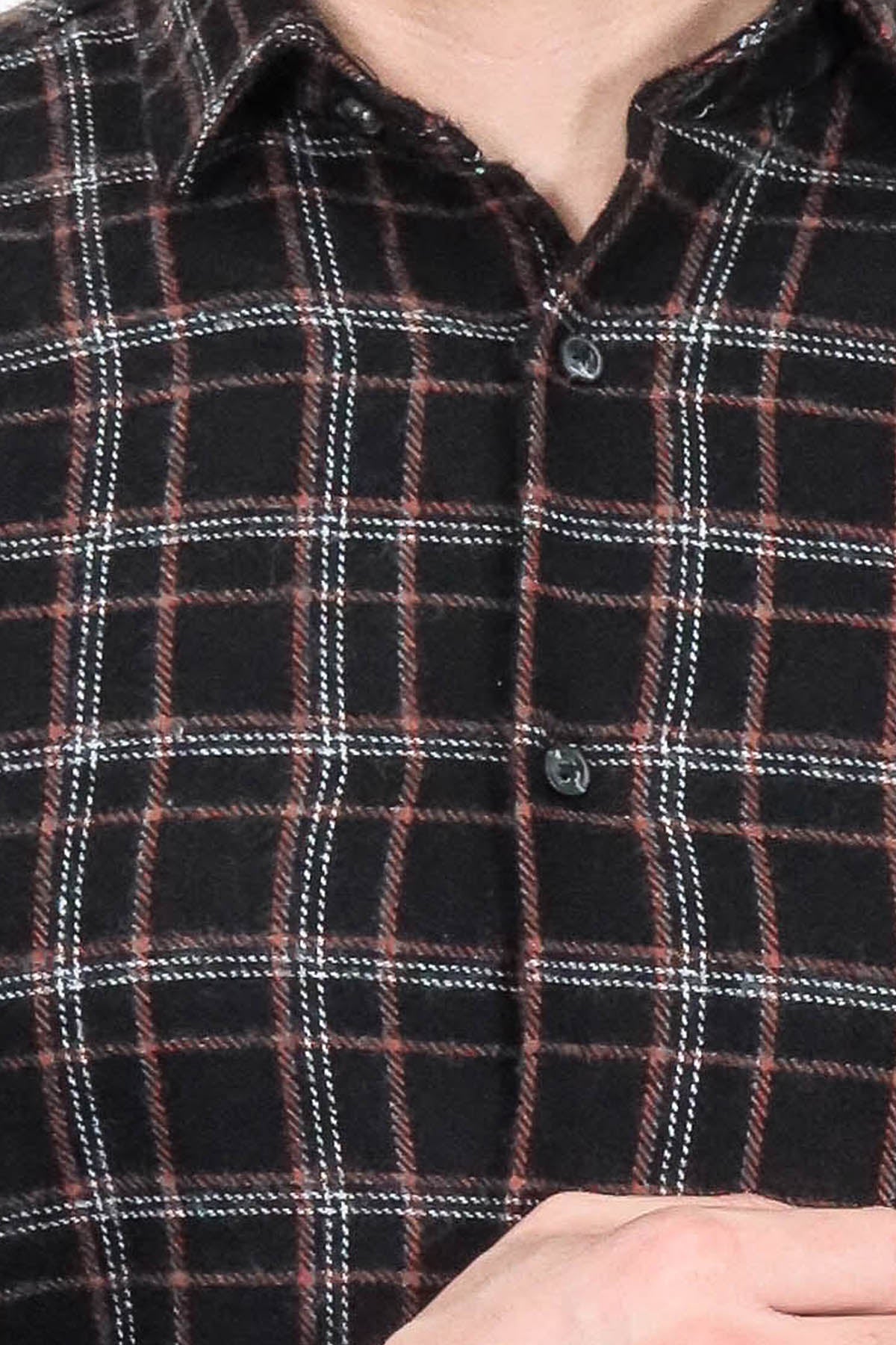 Plaid Black Men Lumberjack Shirt