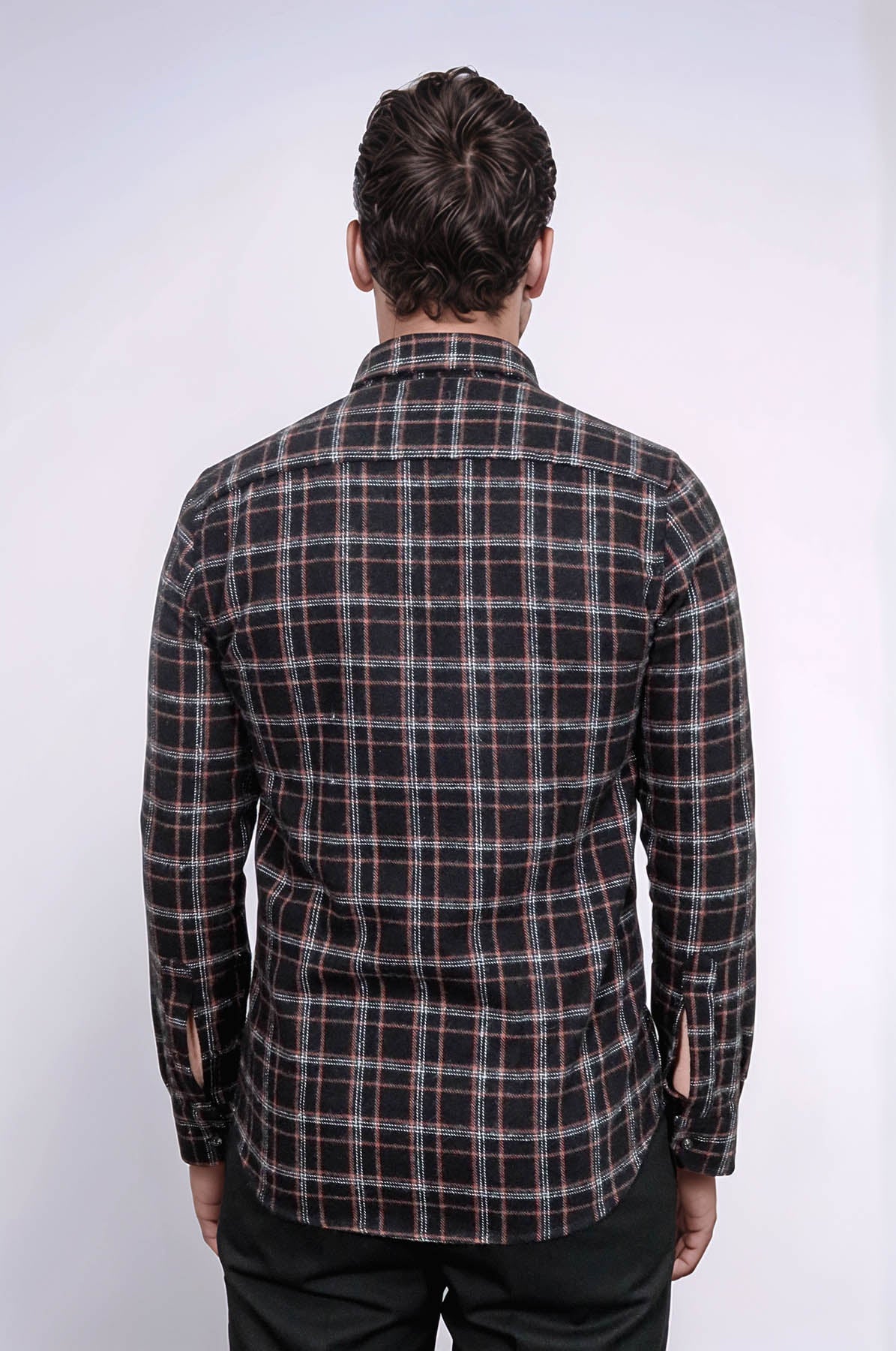 Plaid Black Men Lumberjack Shirt