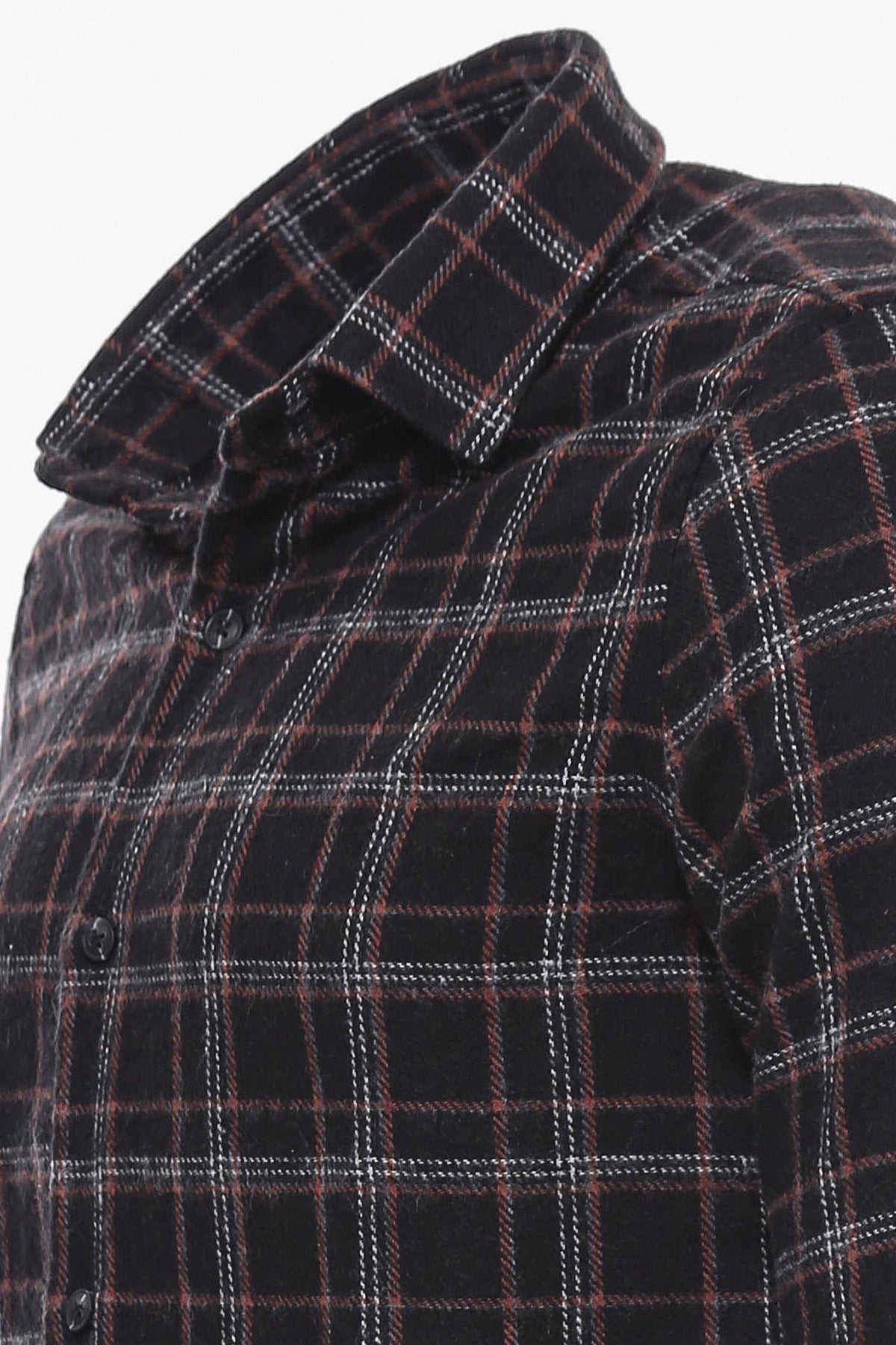 Plaid Black Men Lumberjack Shirt -