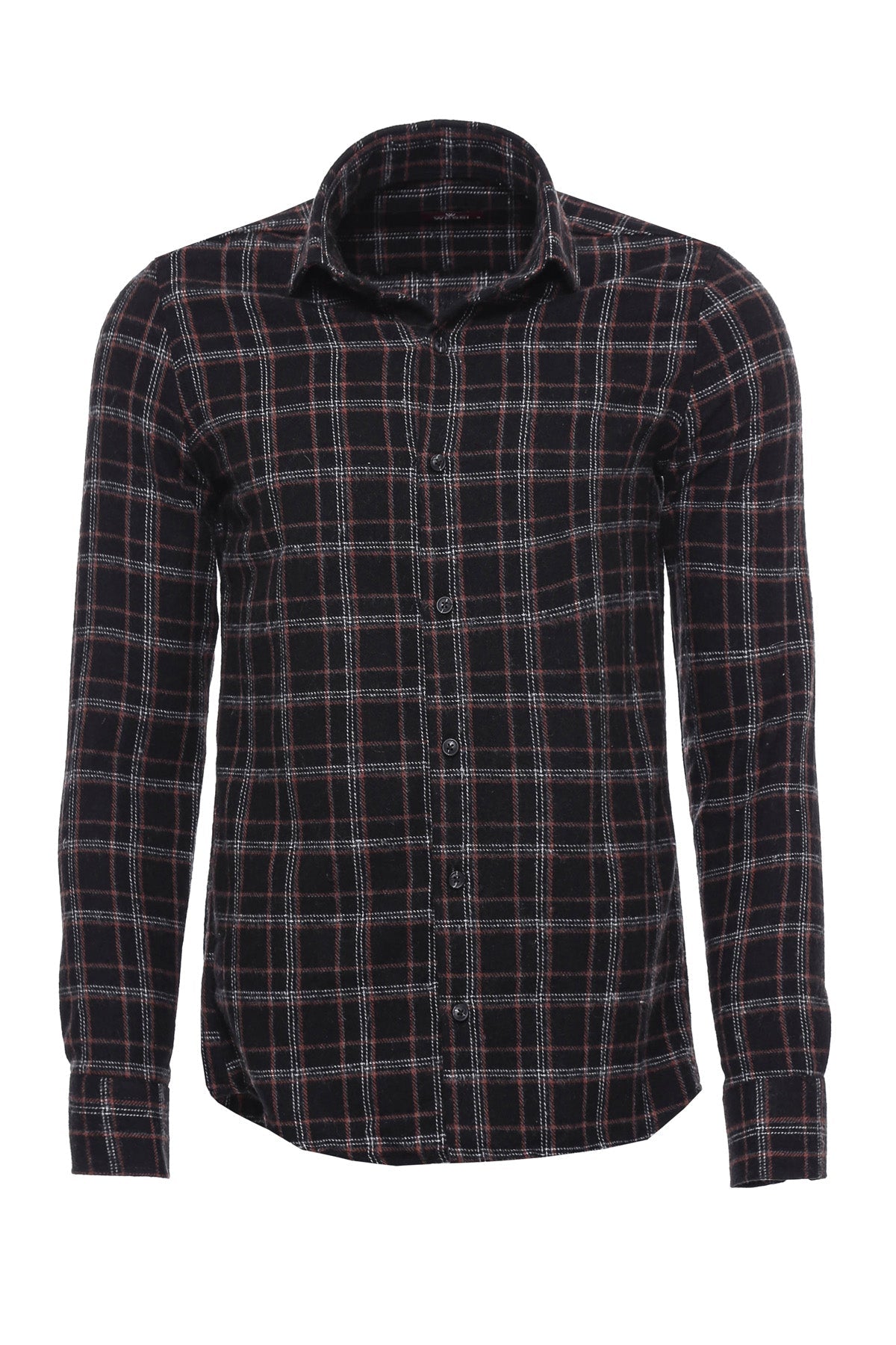 Plaid Black Men Lumberjack Shirt -