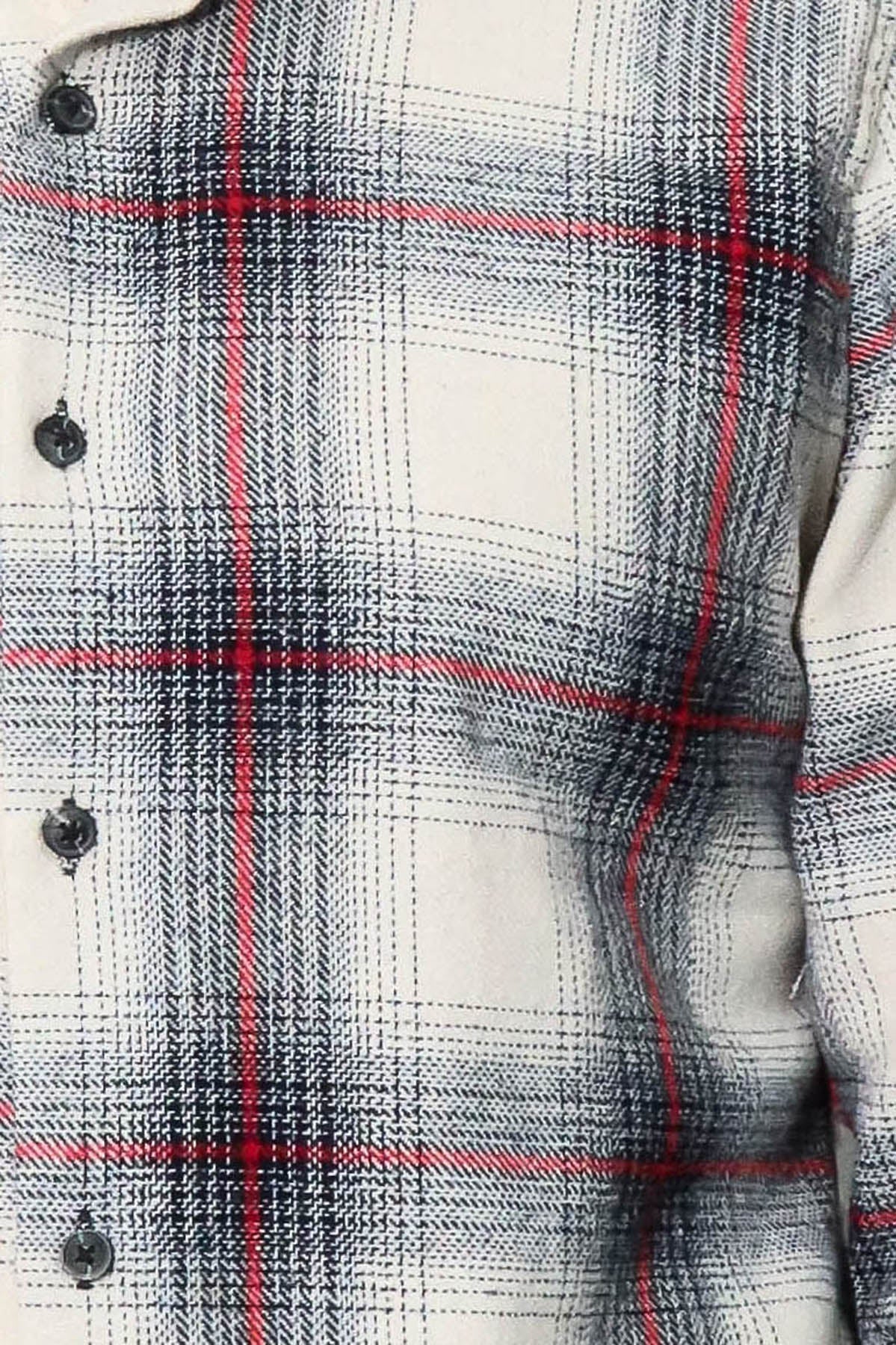 Thick Checked Grey Men Lumberjack Shirt